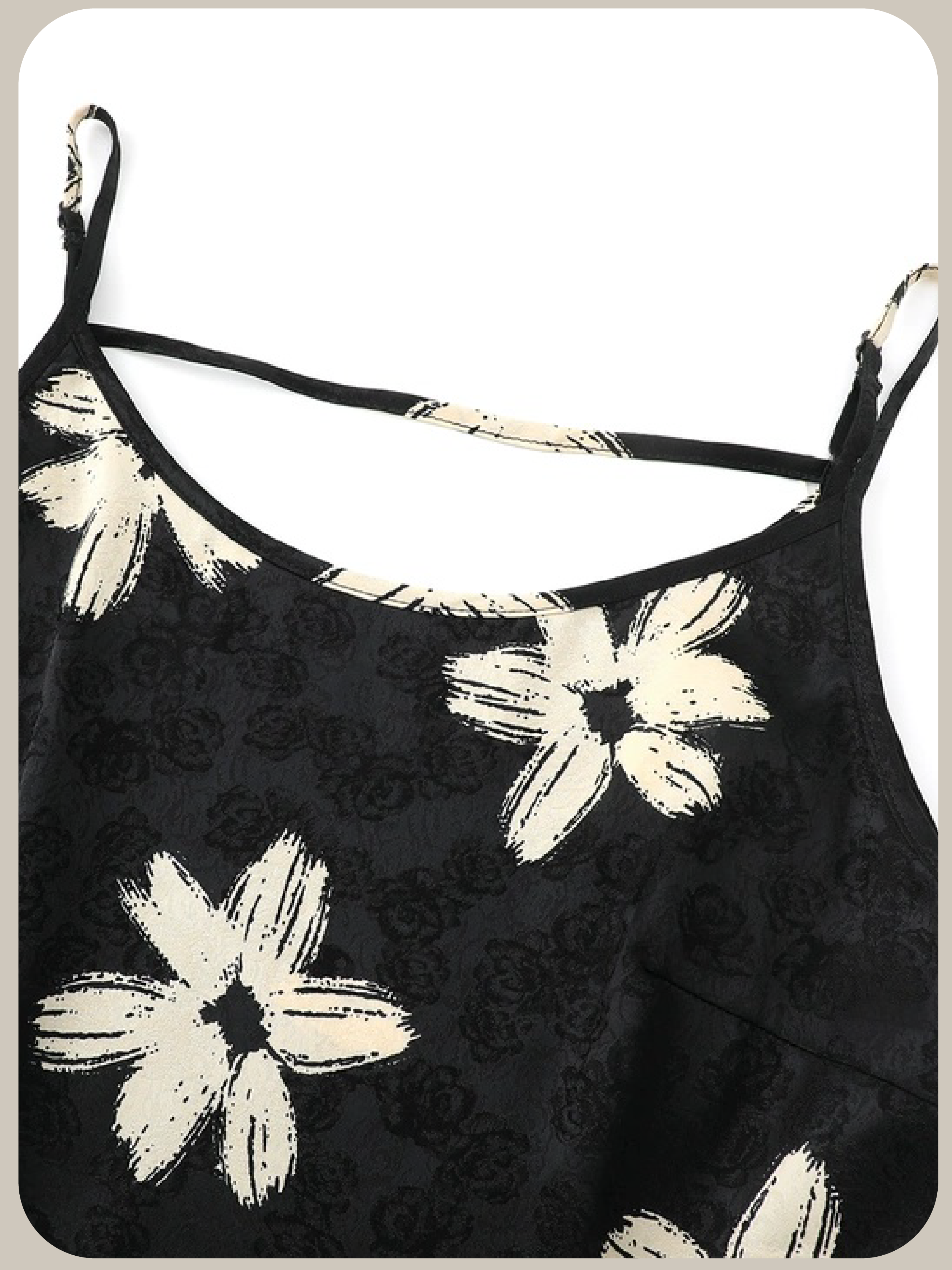Painterly Floral Slip Dress/ペイントフローラル柄スリップドレス