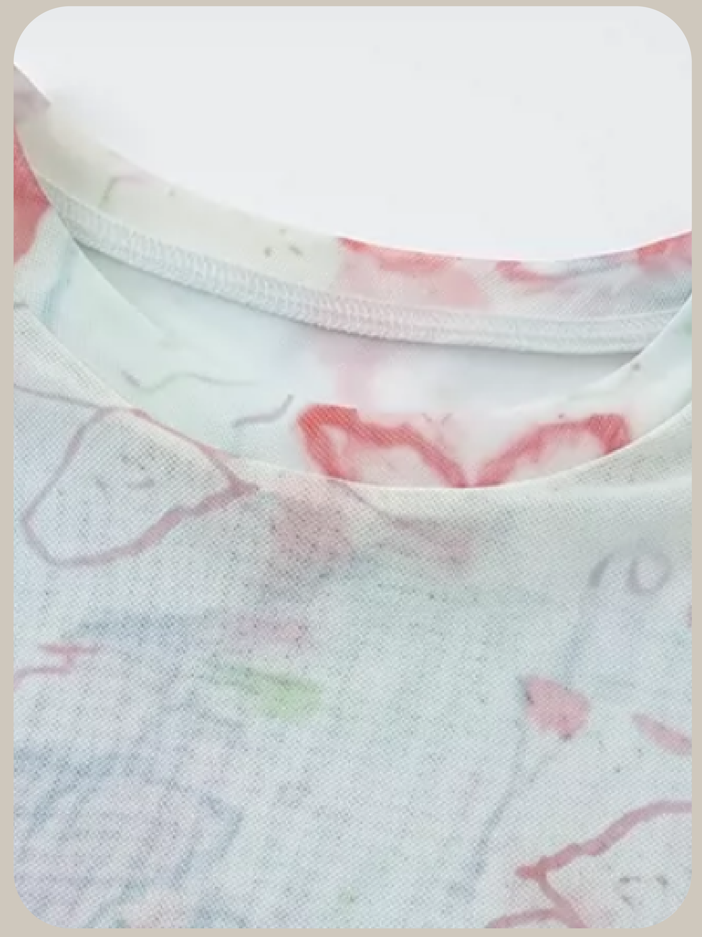 Double Layer Graffiti Print Mesh Top/ダブルレイヤーグラフィティプリントメッシュトップス