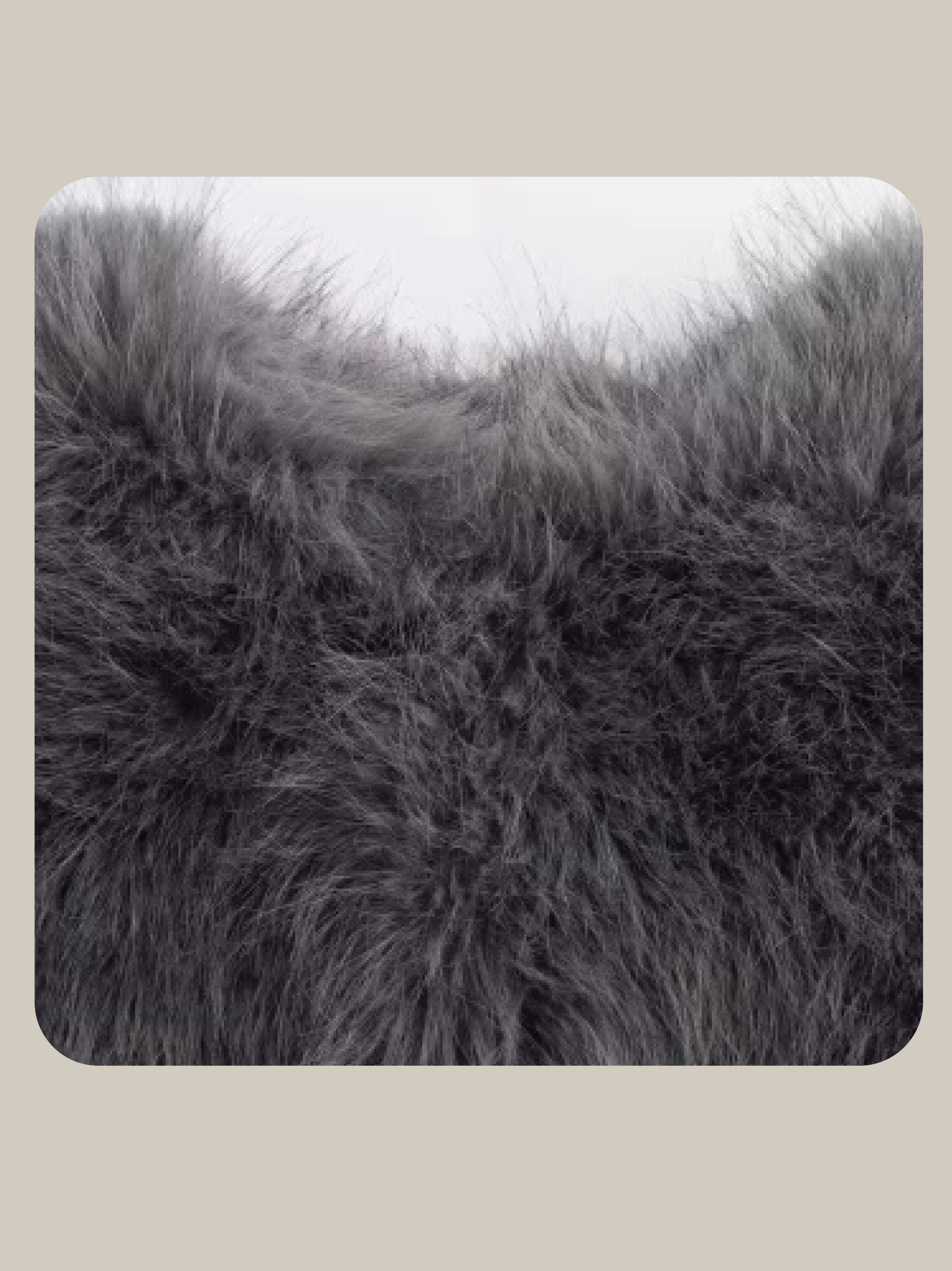 Gray Shearling Faux Fur Coat グレー シアリング フェイクファー コート