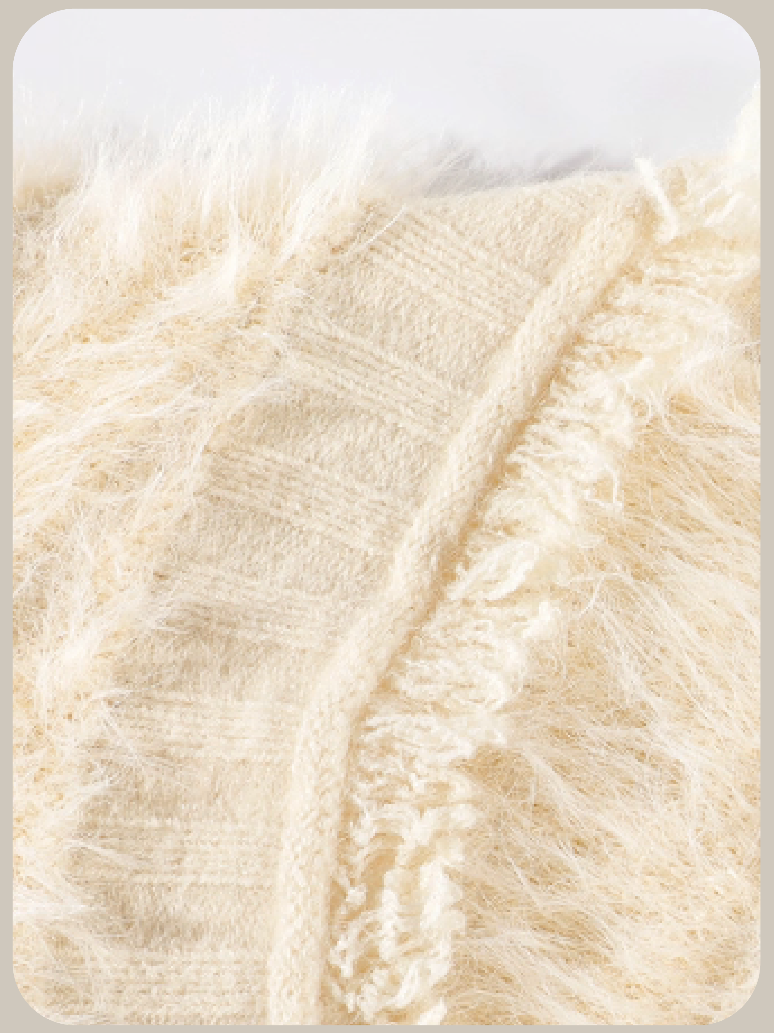 Flower Applique Fluffy Cardigan/フラワーアップリケふわふわカーディガン