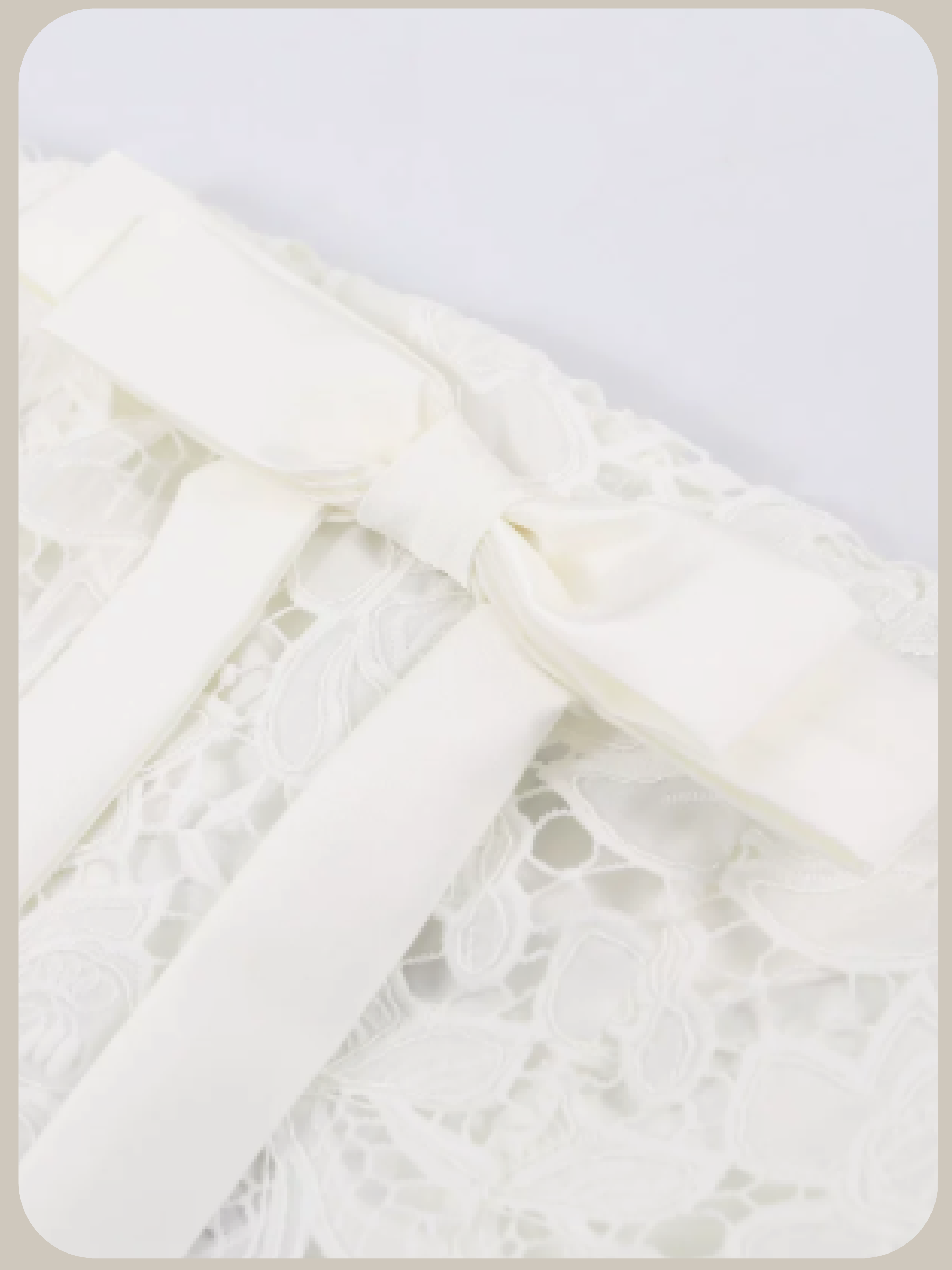 French Blanc Lace Strapless Dress/フレンチブランレースストラップレスドレス