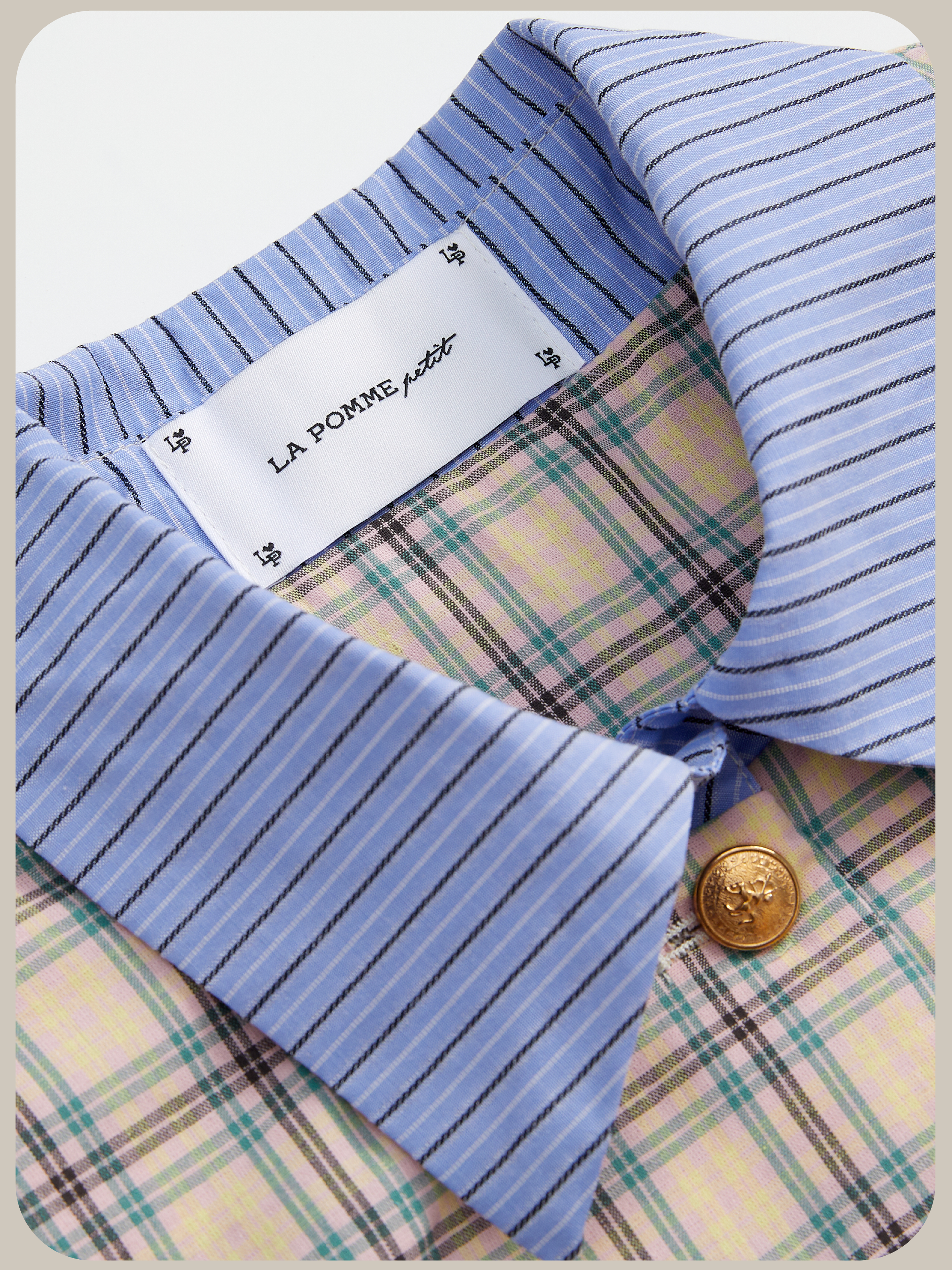 ・予約販売・Cheerful Plaid Patchwork Set Up/チェック柄パッチワークセットアップ