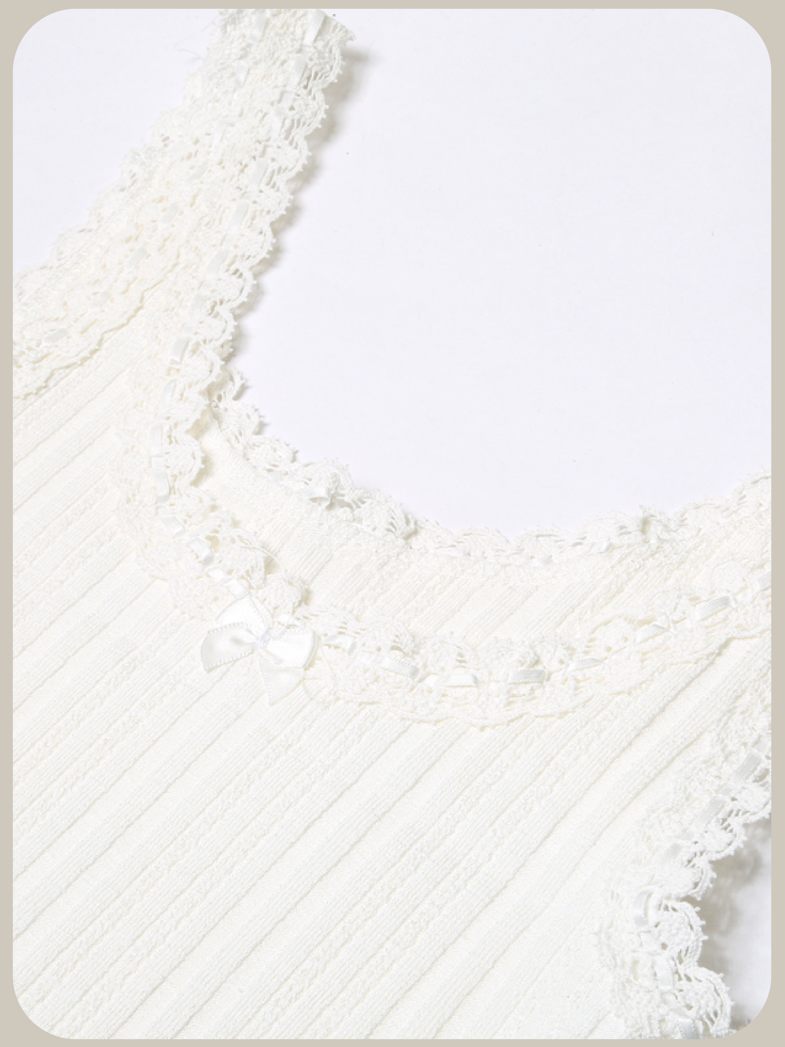 Mousseux Lace Trim Tank/ムスー レーストリム タンクトップ