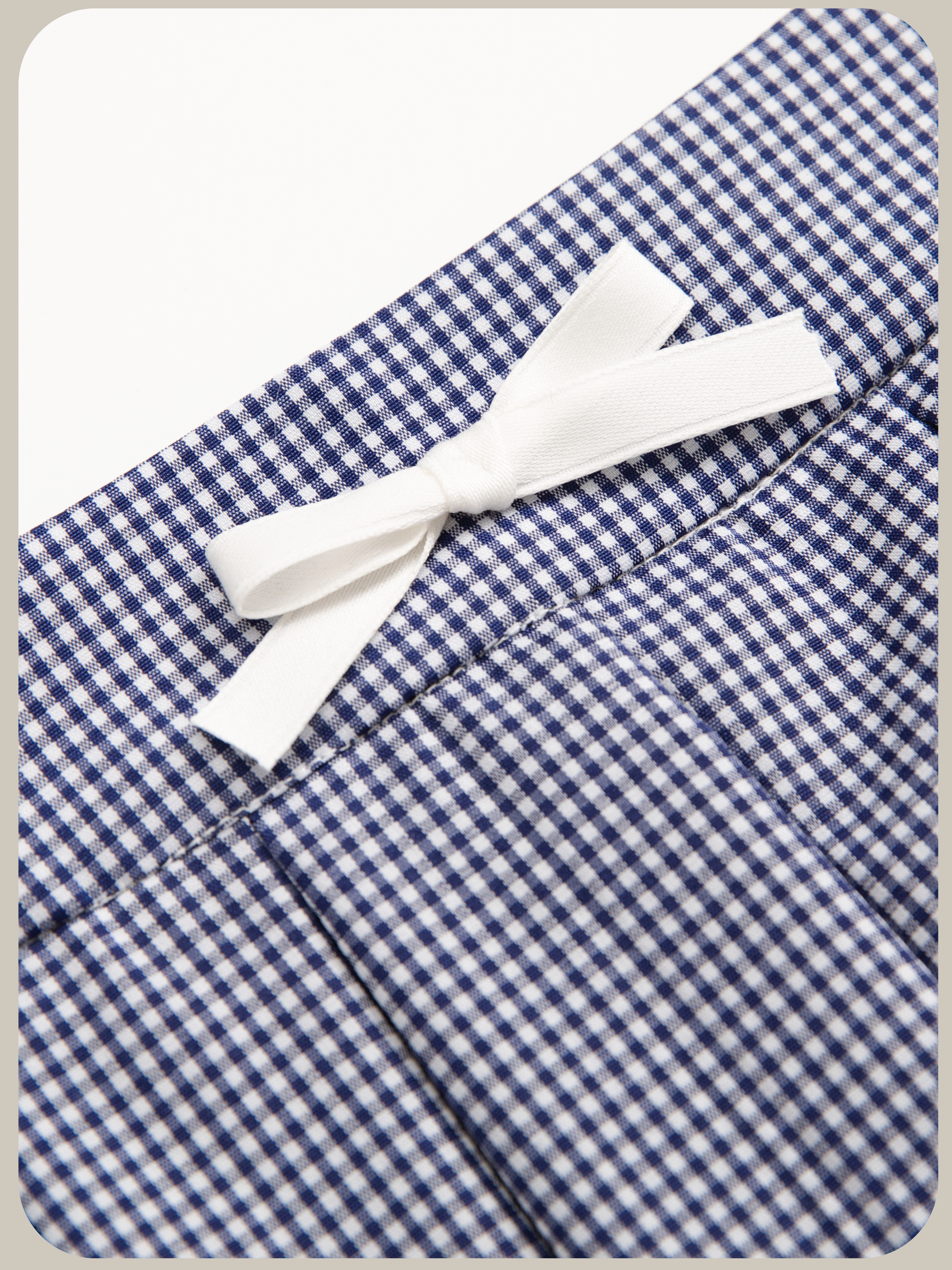 予約商品・Lace Piping Gingham Check Pleats Skirt Set Up/レースパイピング ギンガムチェックプリーツスカートセットアップ