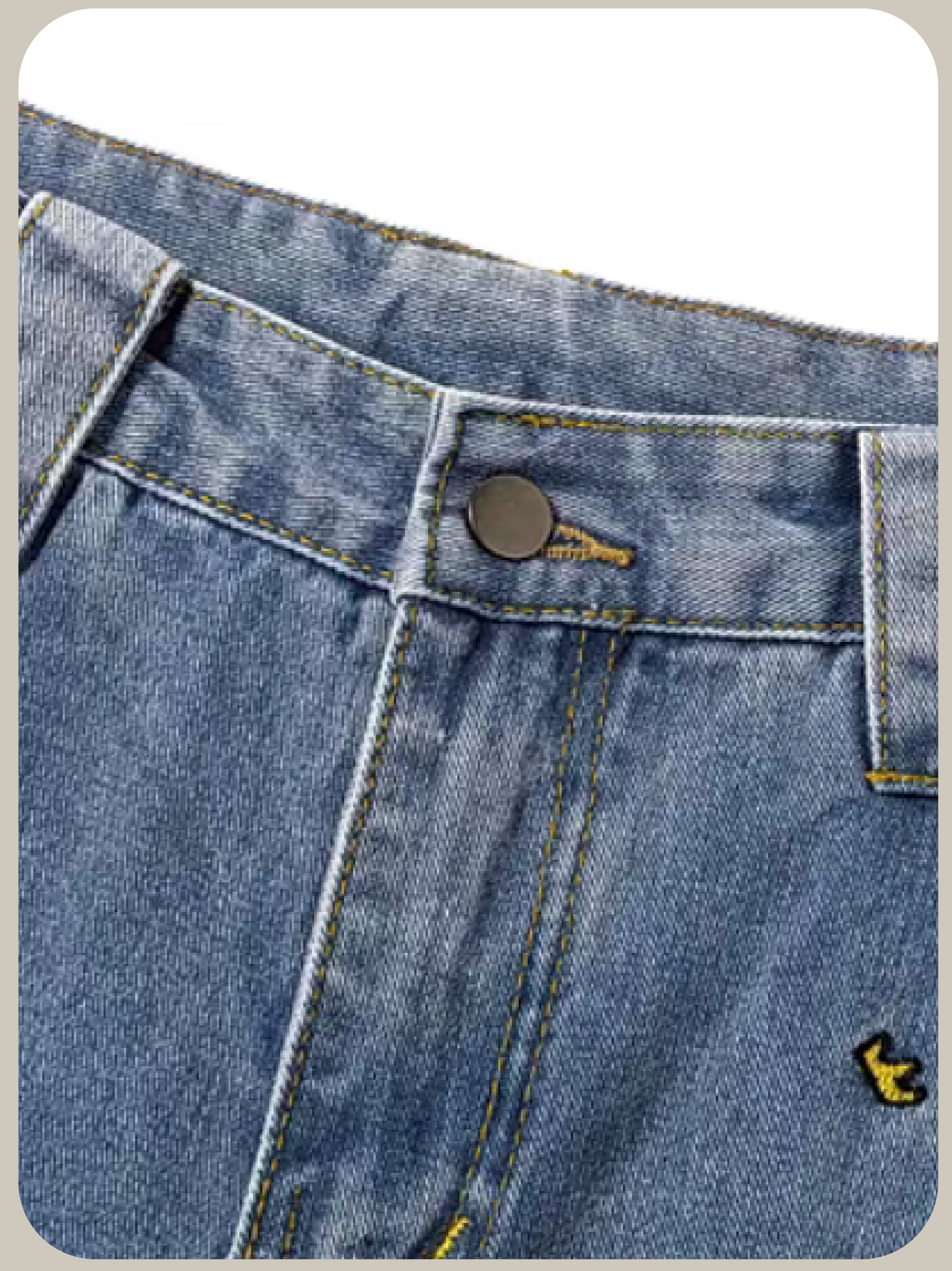 Cartoon Embroidery Denim Pants/カートゥーン刺繍デニムパンツ