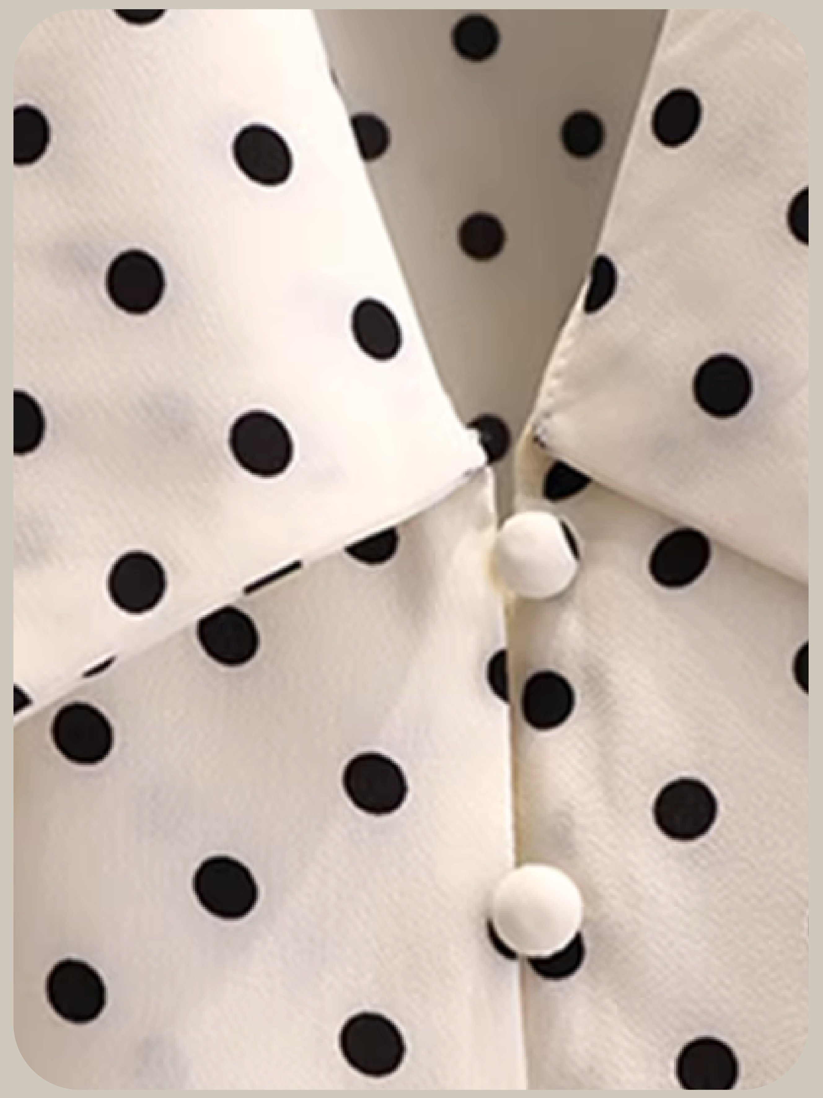 Puff Sleeve Dots Set Up/パフスリーブドットセットアップ