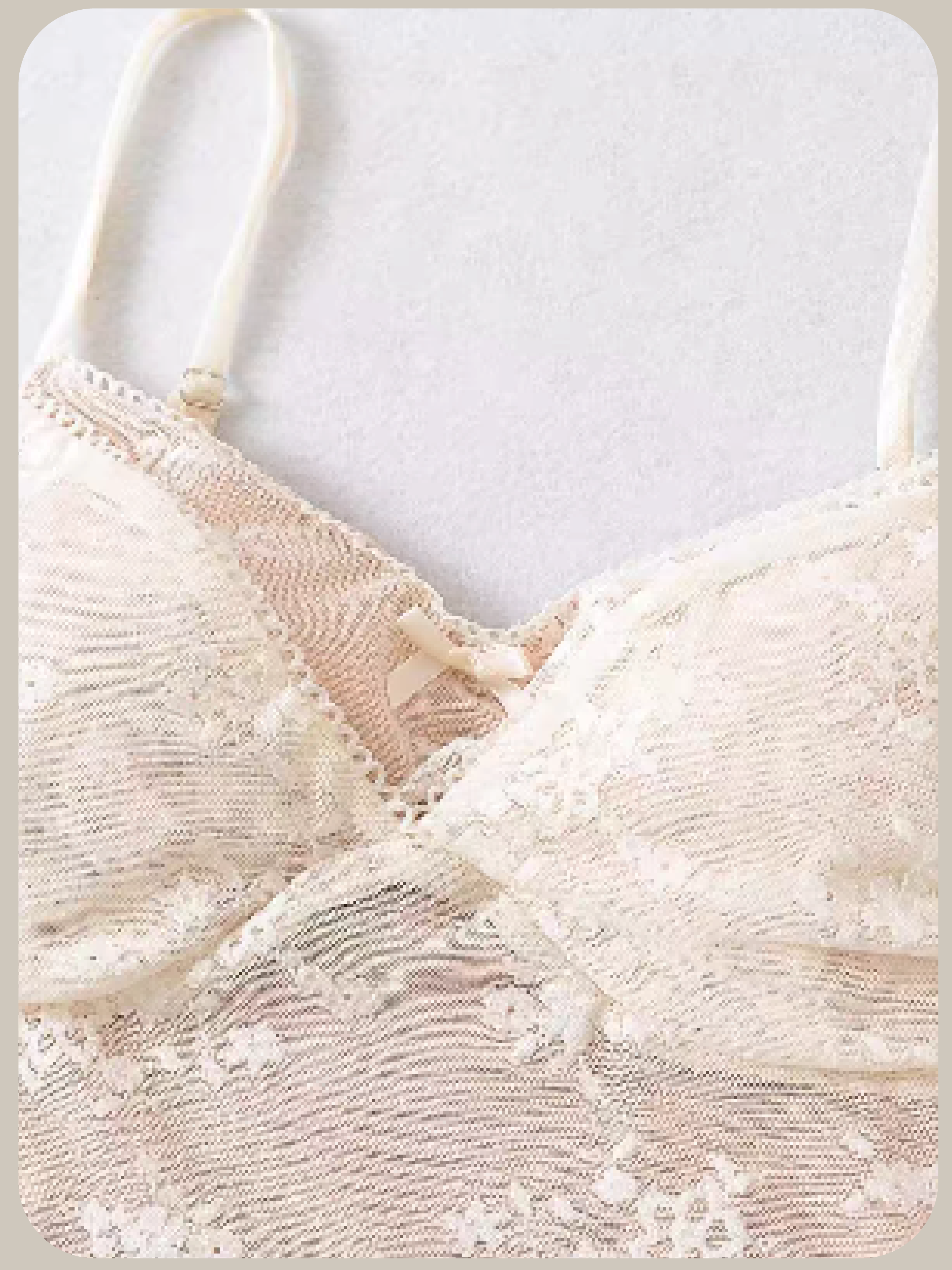 Romantic Lace Embroidery Padded Cami/ロマンチックレース刺繍入りパッド入りキャミソール