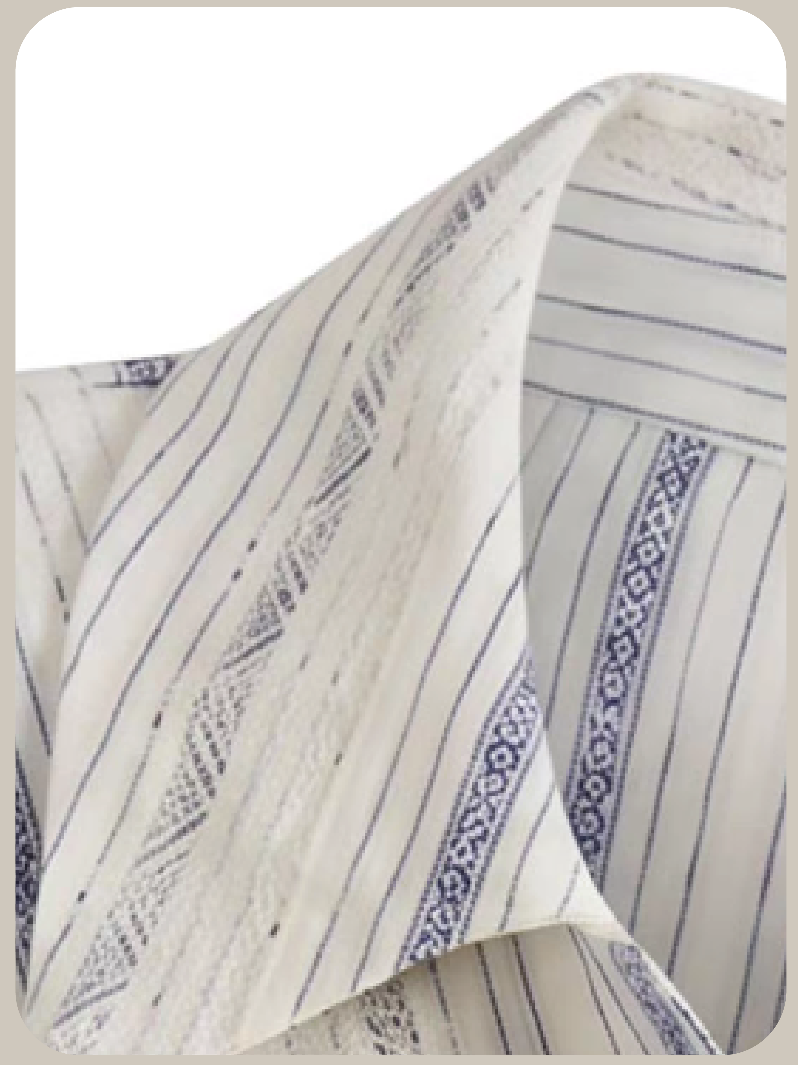 Asymmetry Stripe Docking Shirt/アシンメトリーストライプドッキングシャツ