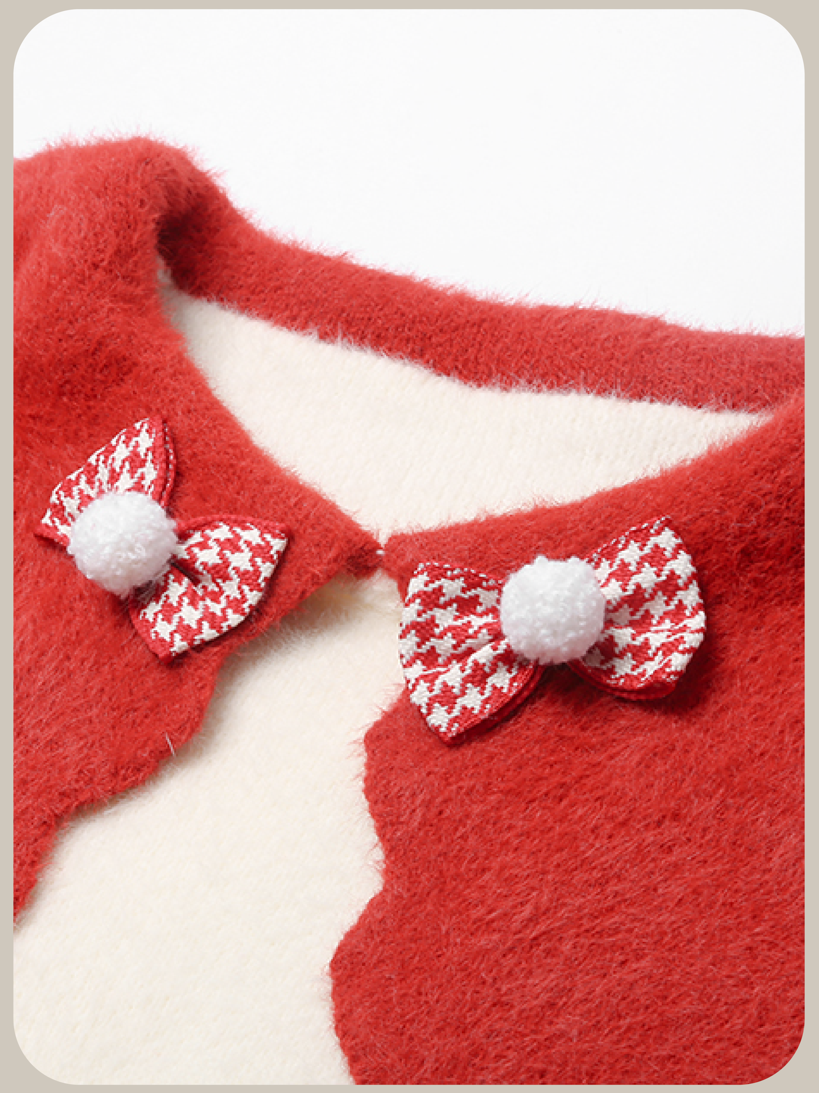 Sweet Baby Collar Chidori Ribbon Sweater/スイートベビーカラー千鳥リボンセーター
