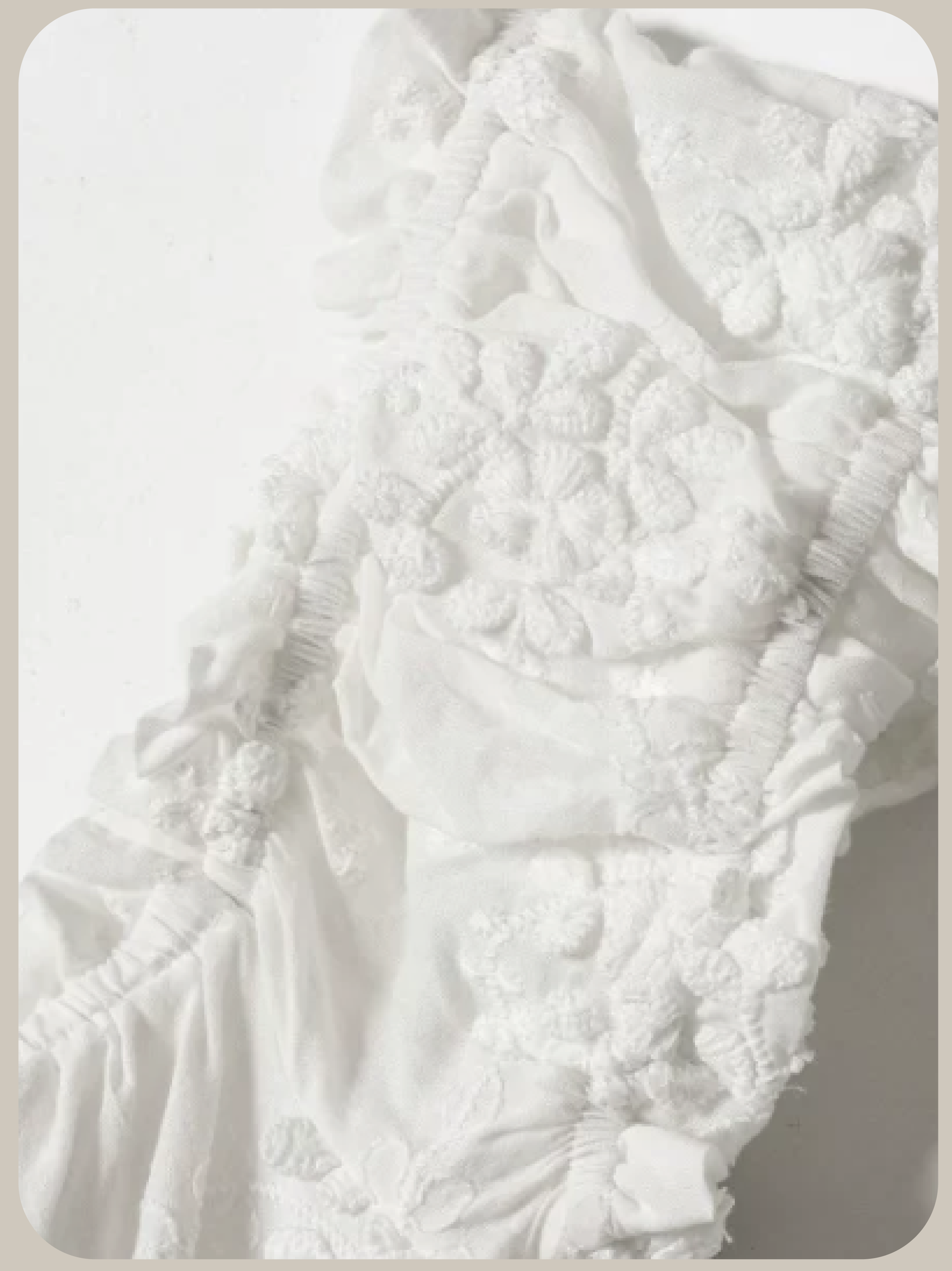 Sheer Embroidery Off Shoulder Top/シアー刺繍オフショルダートップス