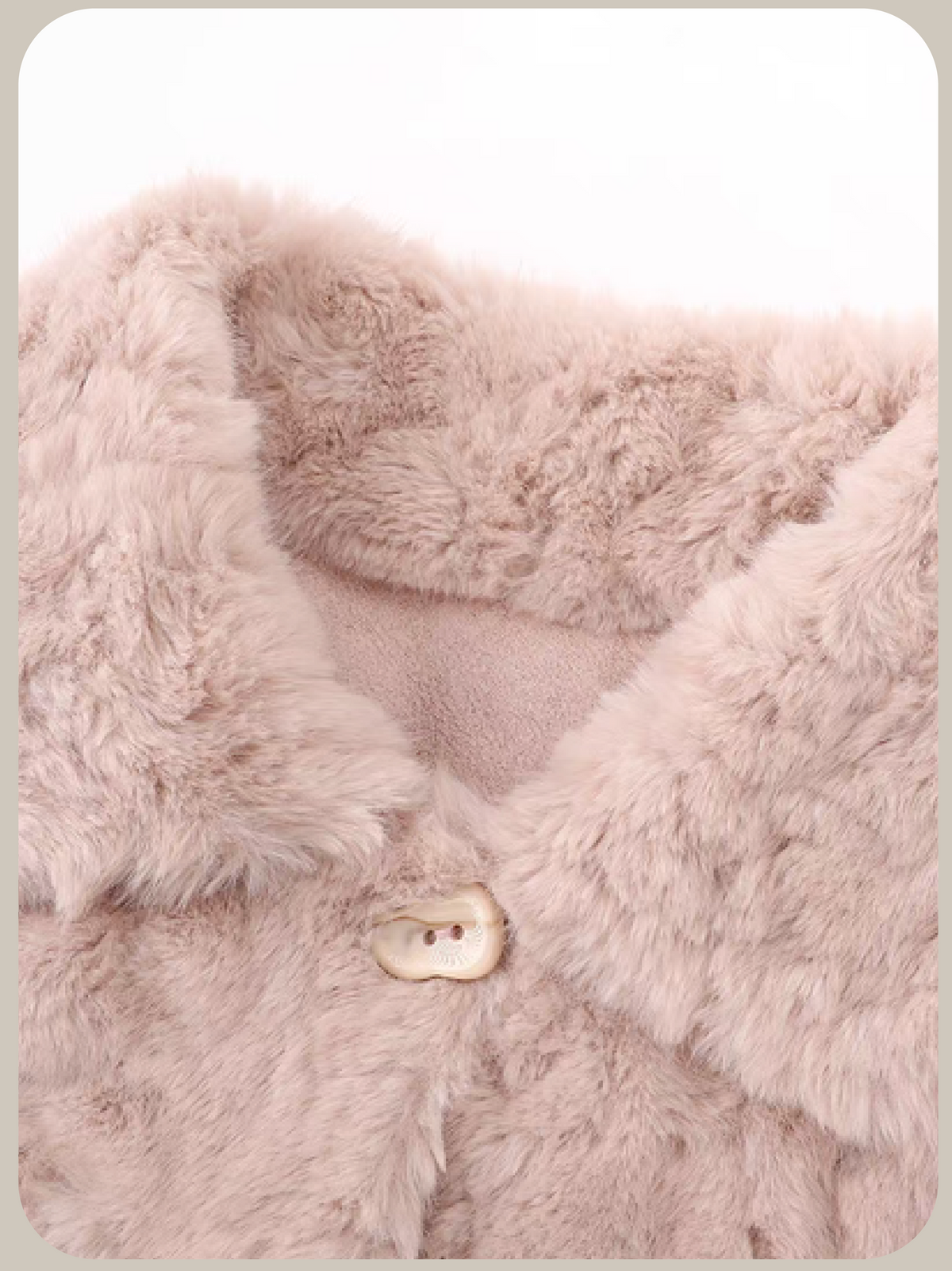 Soft Textured Faux Fur Coat/ソフトフェイクファーコート