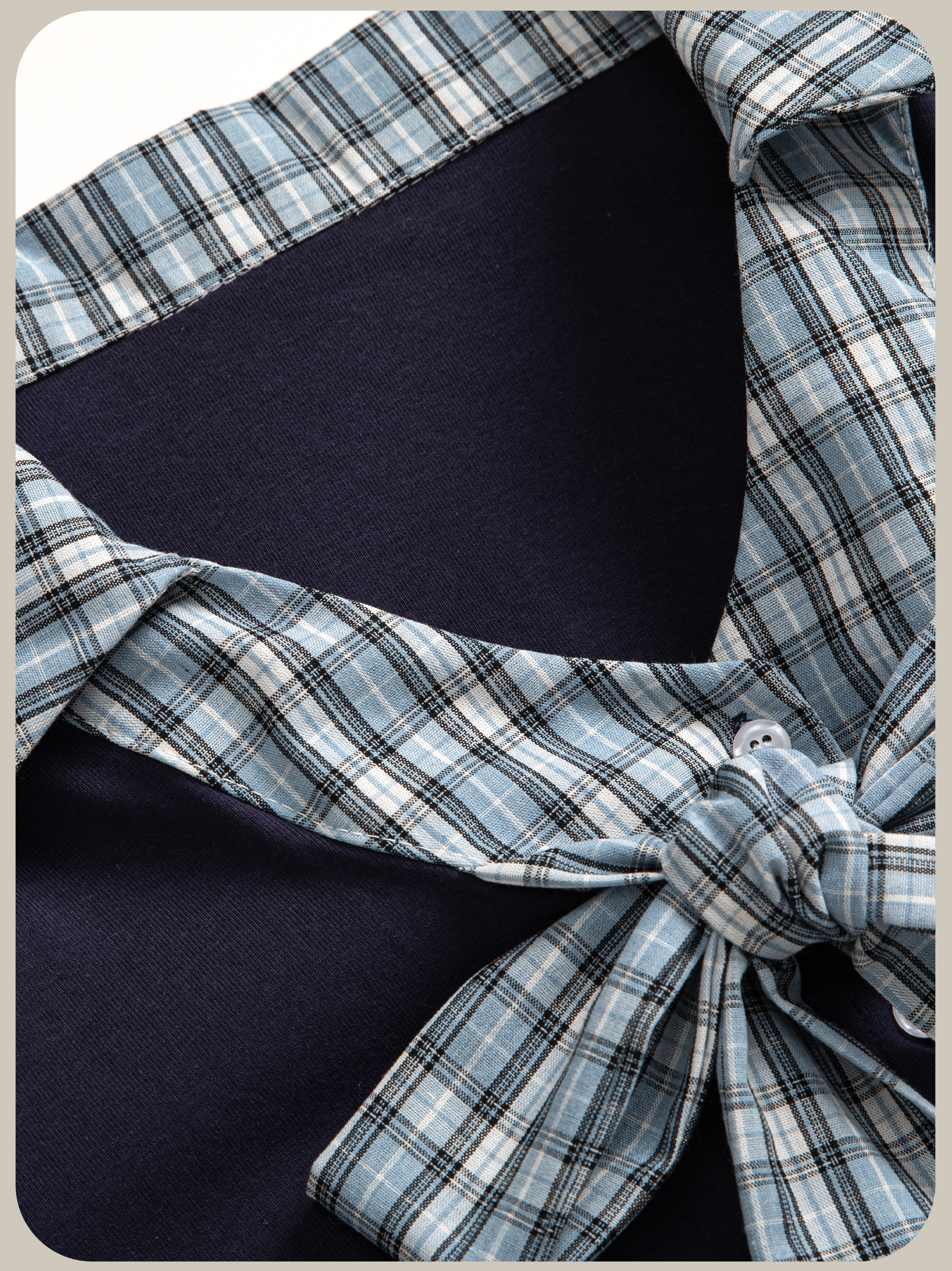 Bow Tie Patchwork T Shirt/ネクタイパッチワークTシャツ