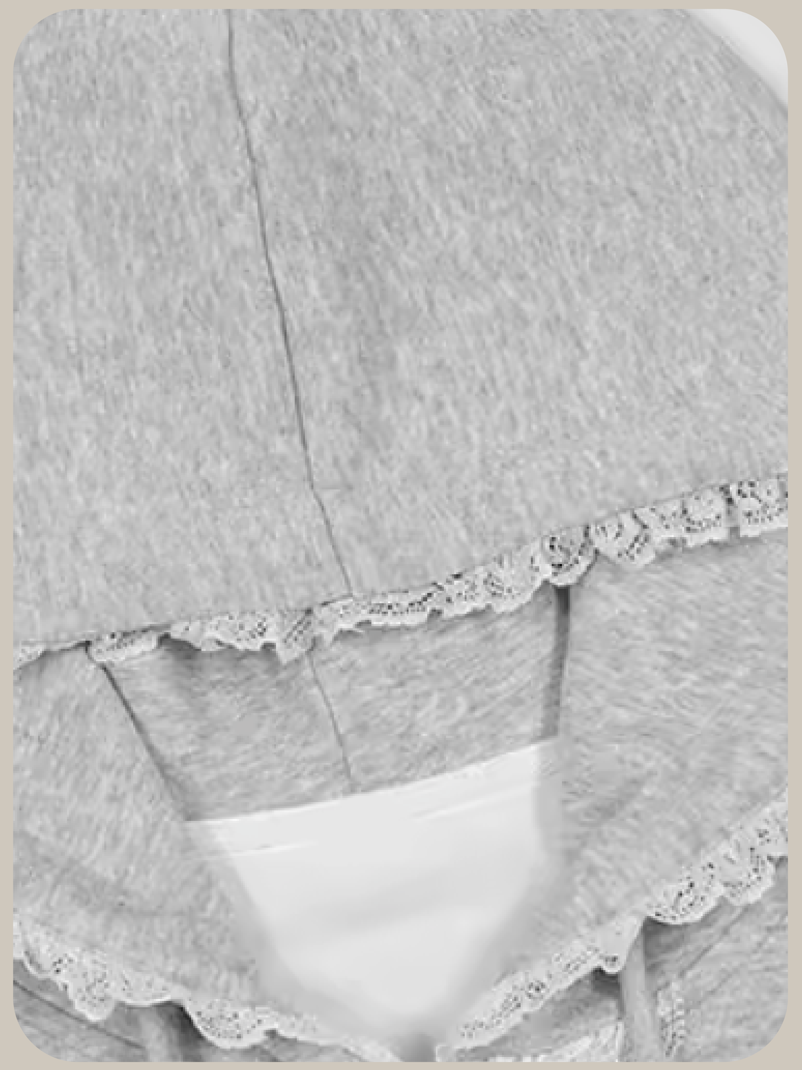 Lace Piping Zip Hoodie/レースパイピングジップパーカー