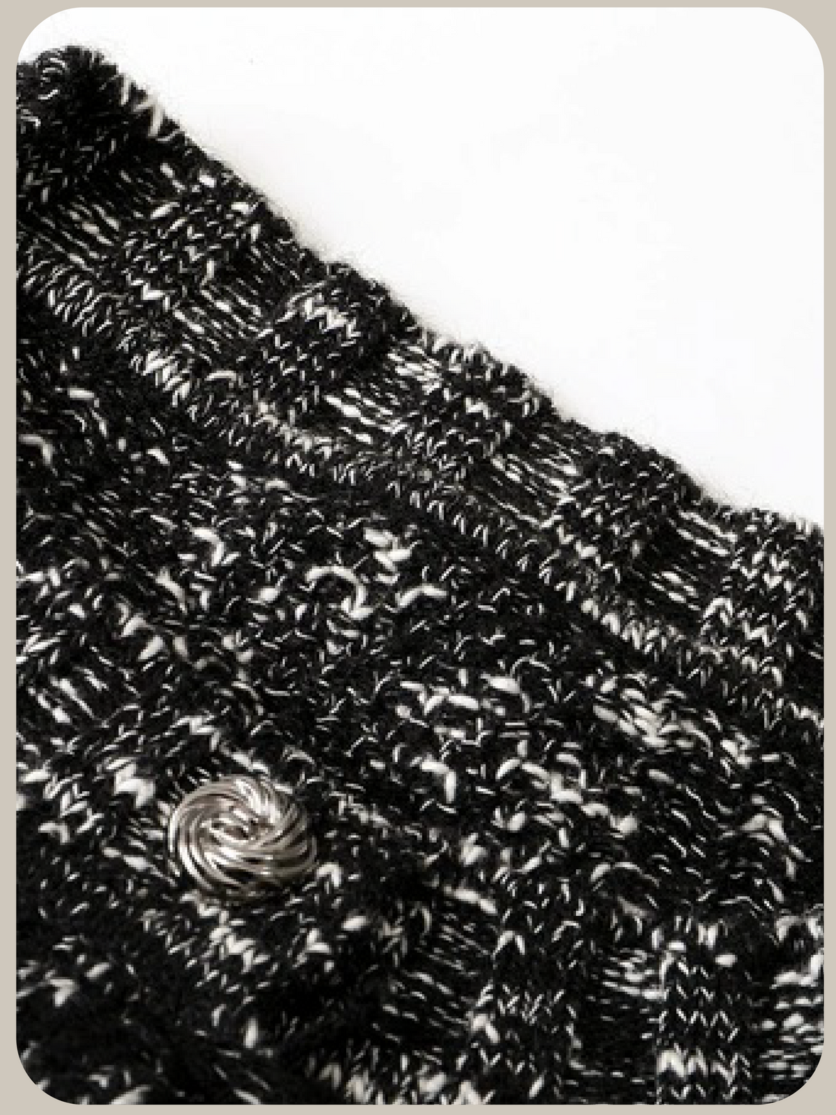 Speckled Floral Jacquard Cardigan/花柄ジャカードカーディガン