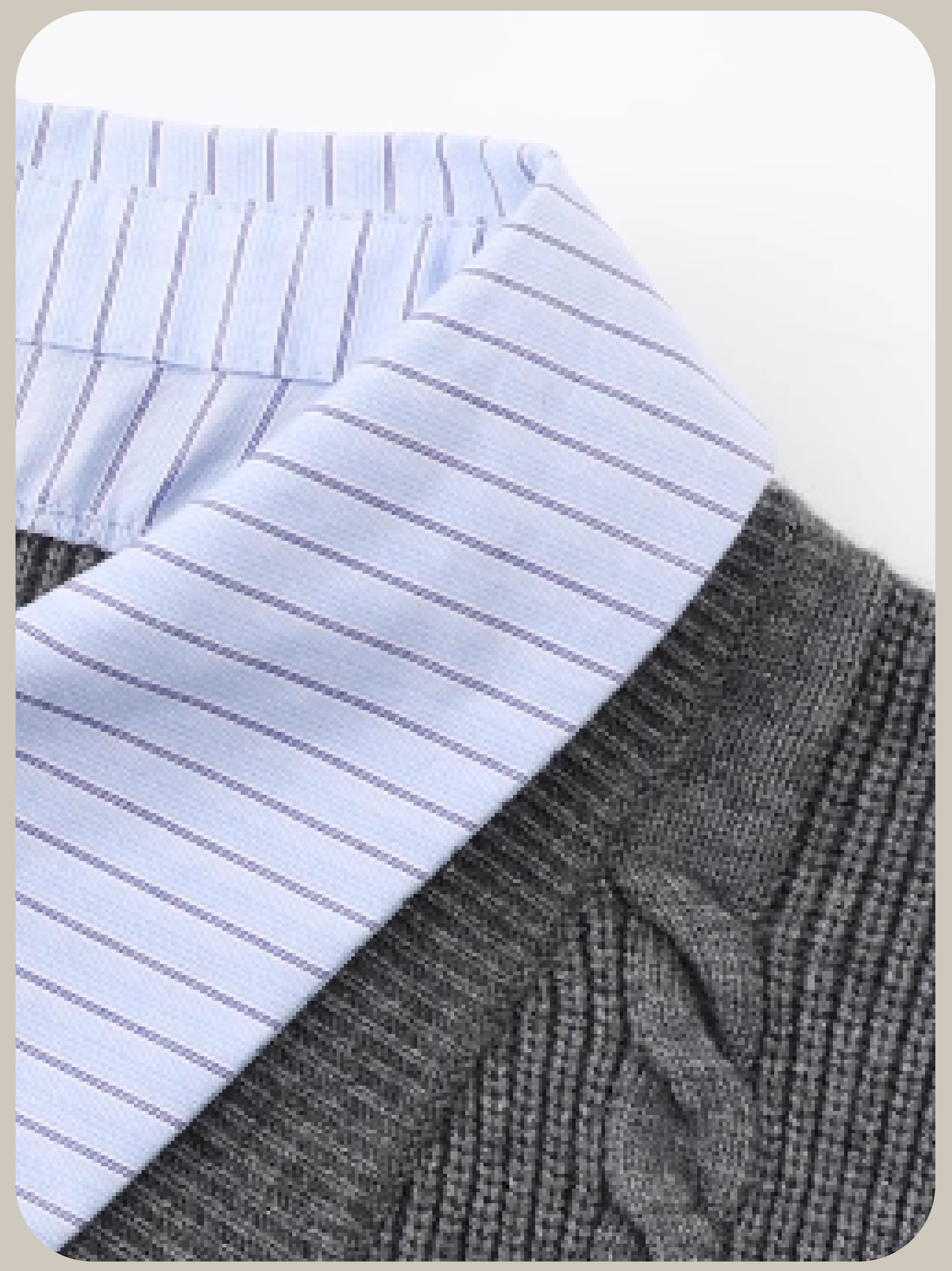 Preppy Fake Two Jeresy Cardigan/プレッピーフェイクツージャージーカーディガン