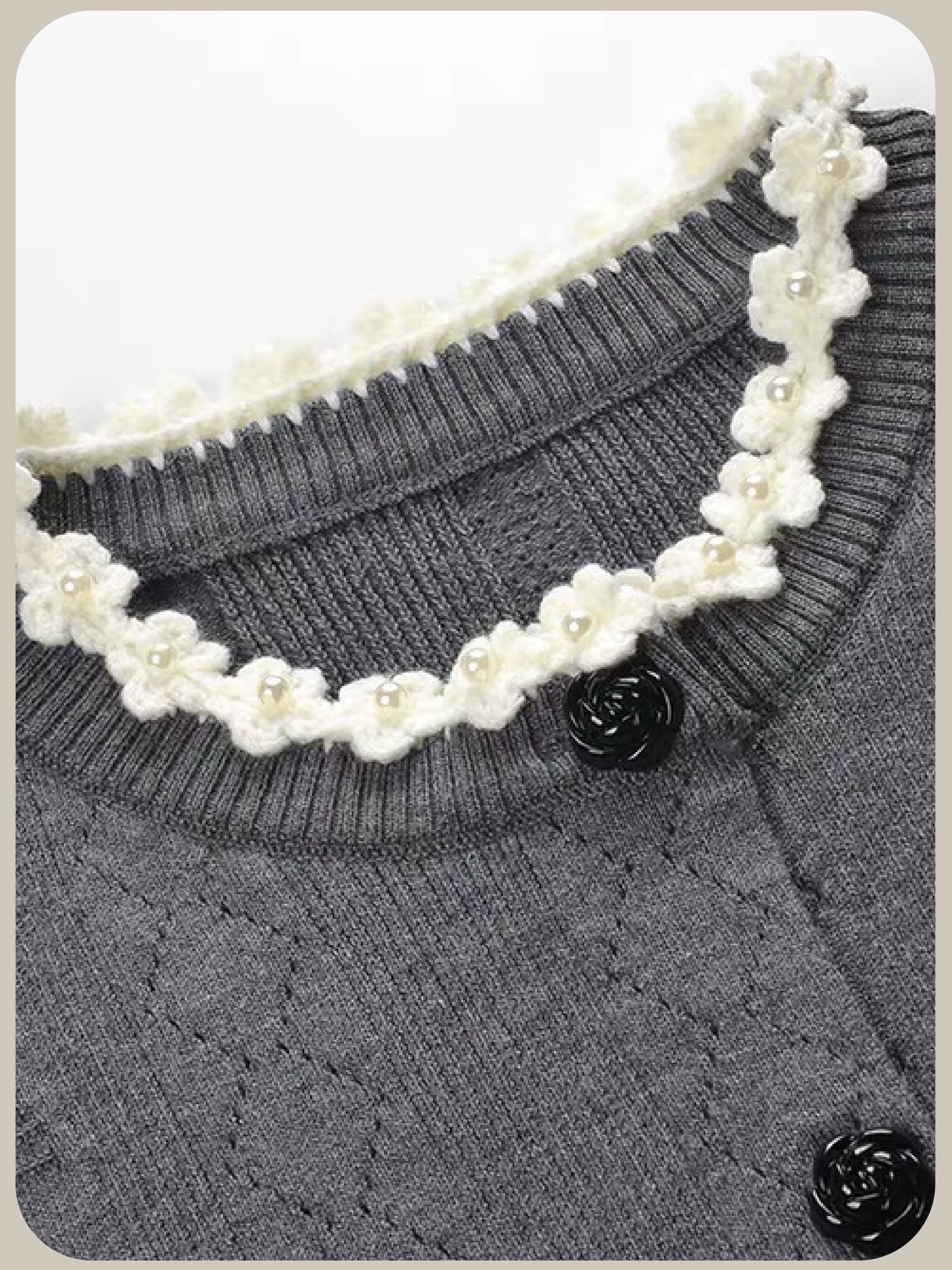 Romantic Frill Pearl Deco 3 Items Set Up/ロマンティックフリルパールデコ3点セットアップ