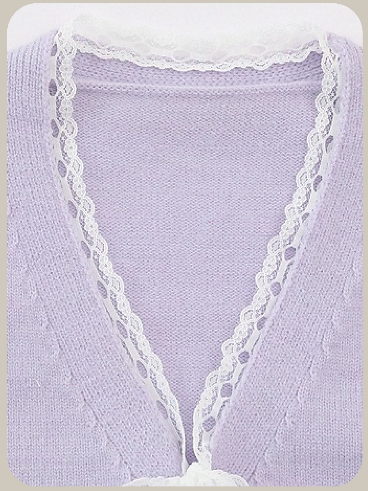 Sweet Lace Stitching Cardigan/スウィートレースステッチカーディガン