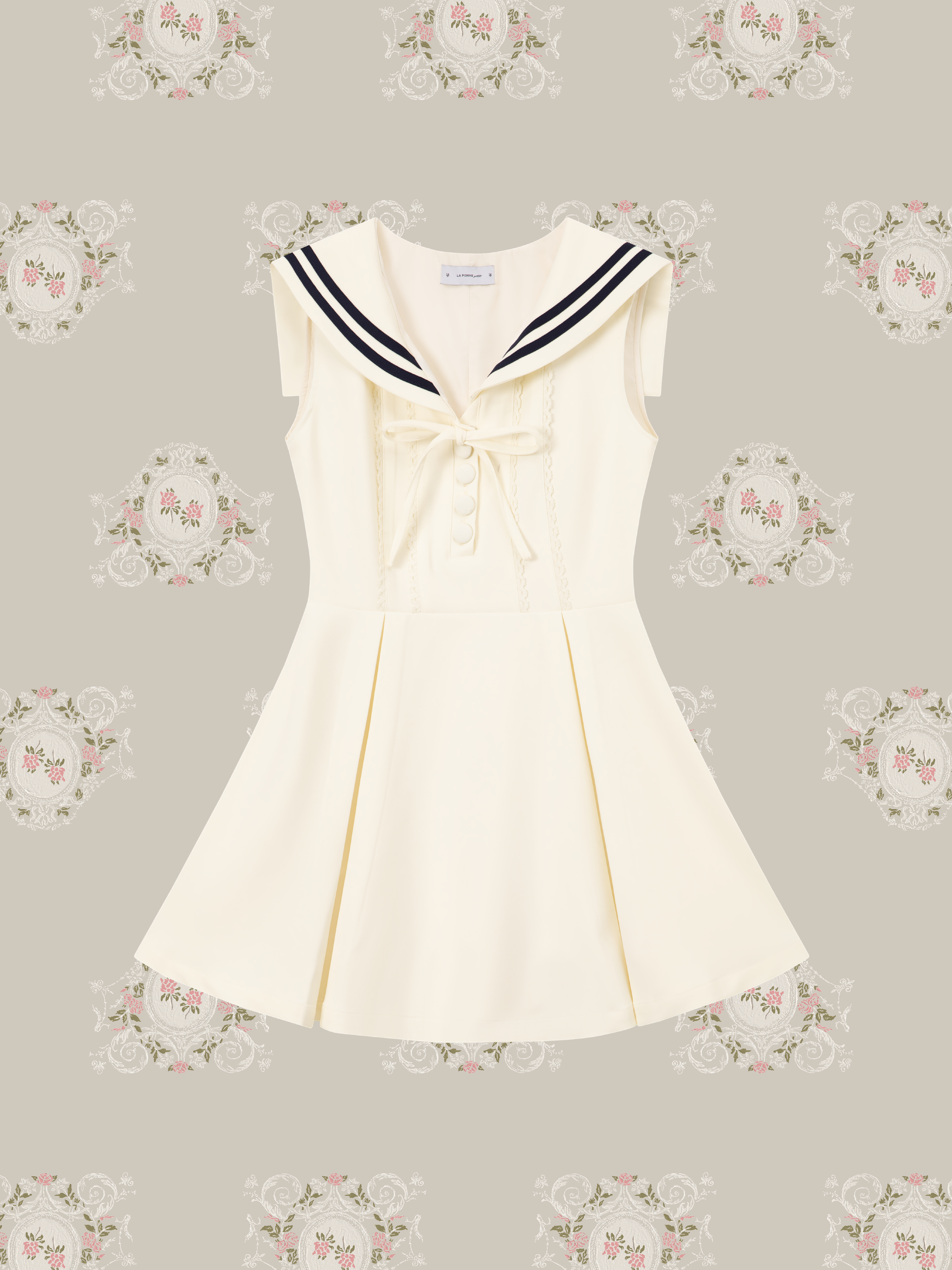 予約商品・Sailor Collar Waisted One Piece/セーラーカラーウエストワンピース