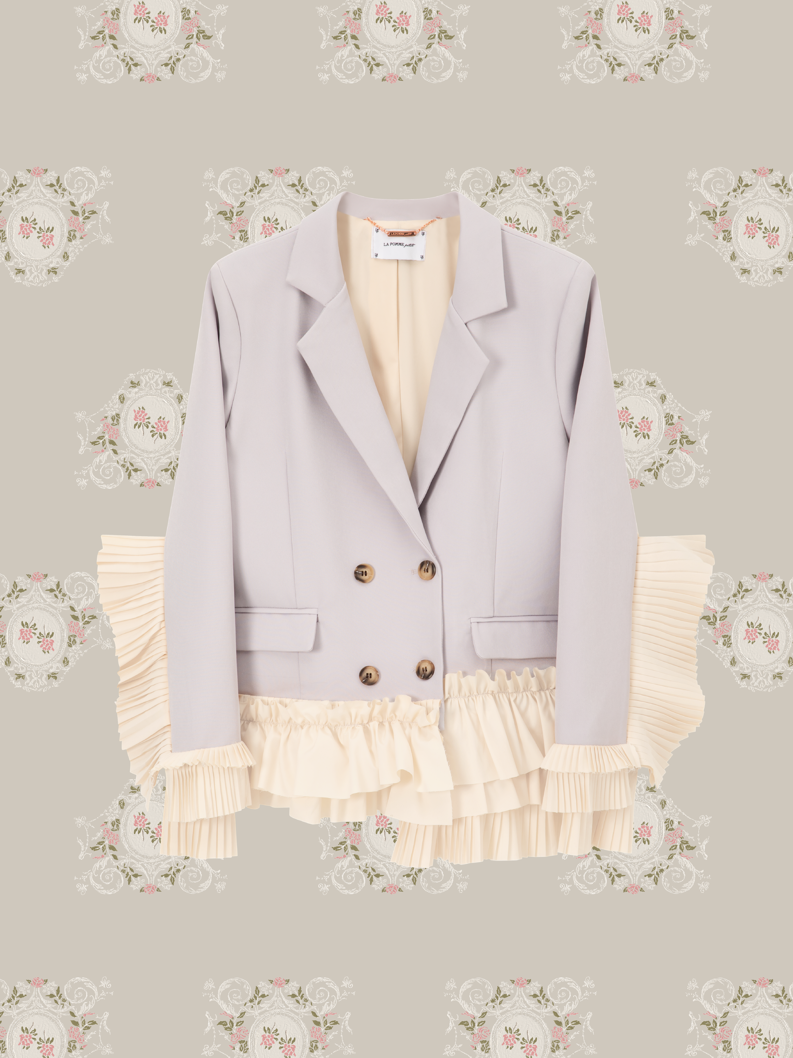・予約商品・Princess Pleated Lace Frill Jacket/プリンセスプリーツレースフリルジャケット