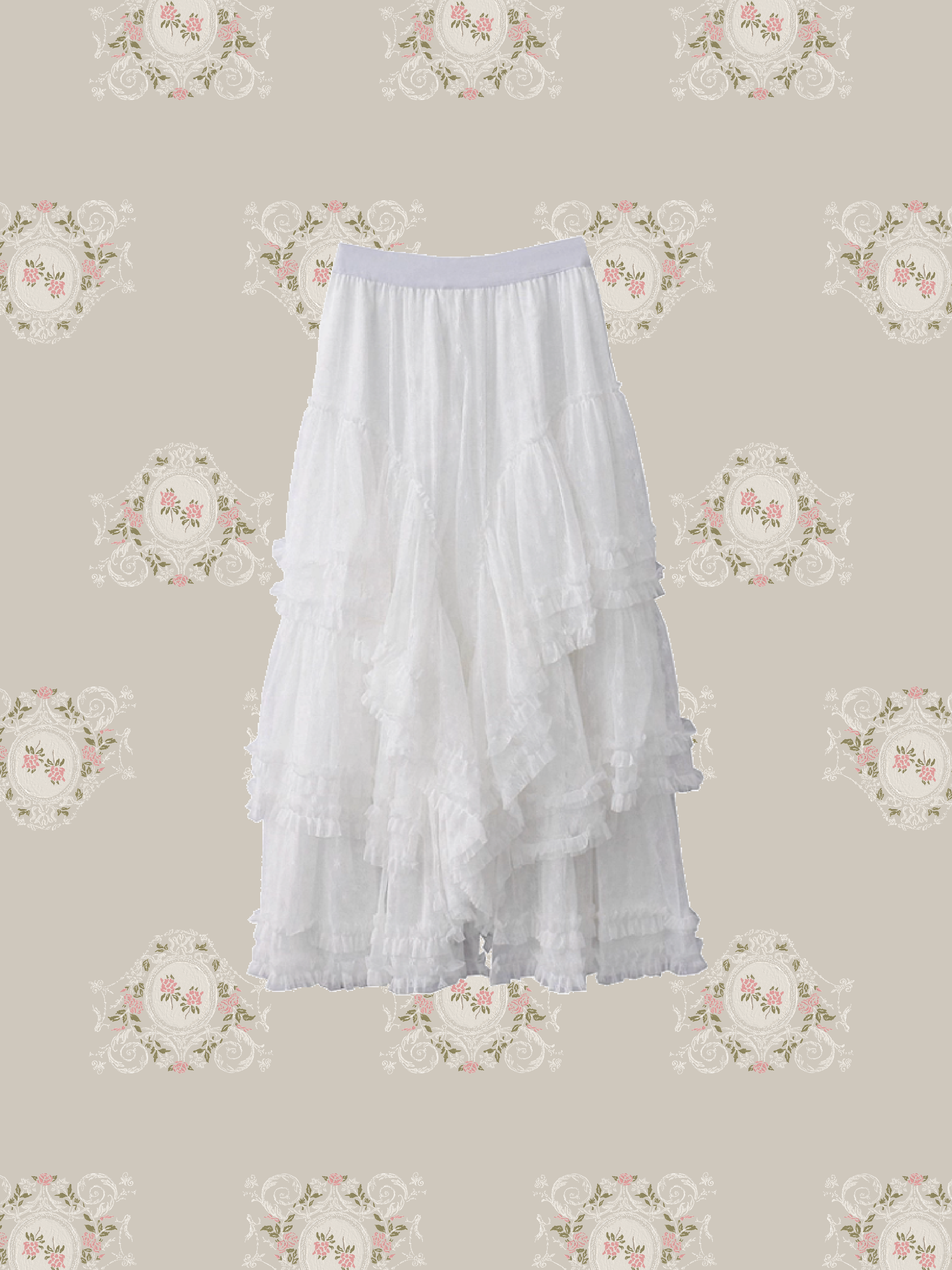 Lace Volume Long Skirt/レースボリュームロングスカート