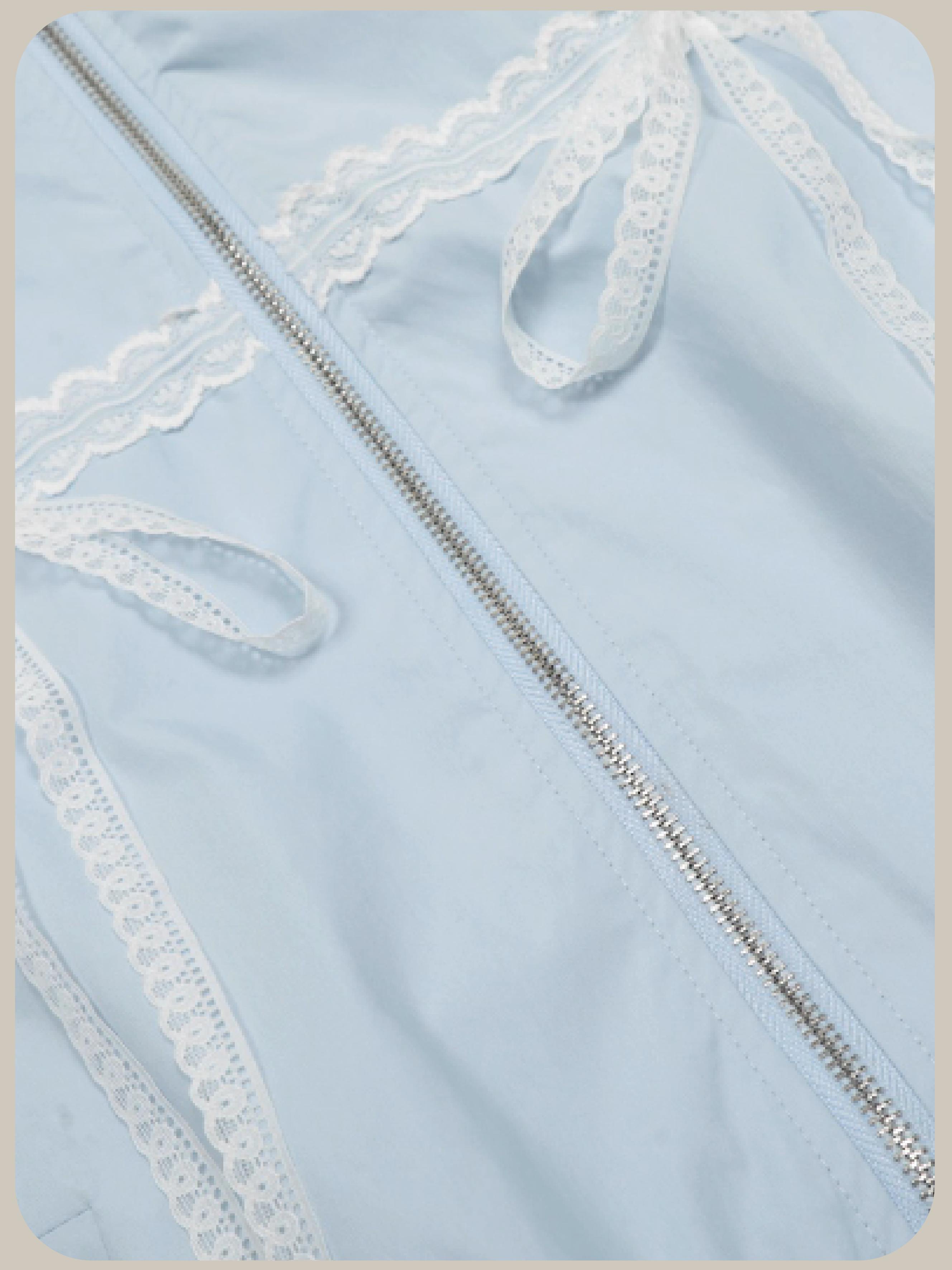 Lace Stitching Zip Jacket/レースステッチジップジャケット