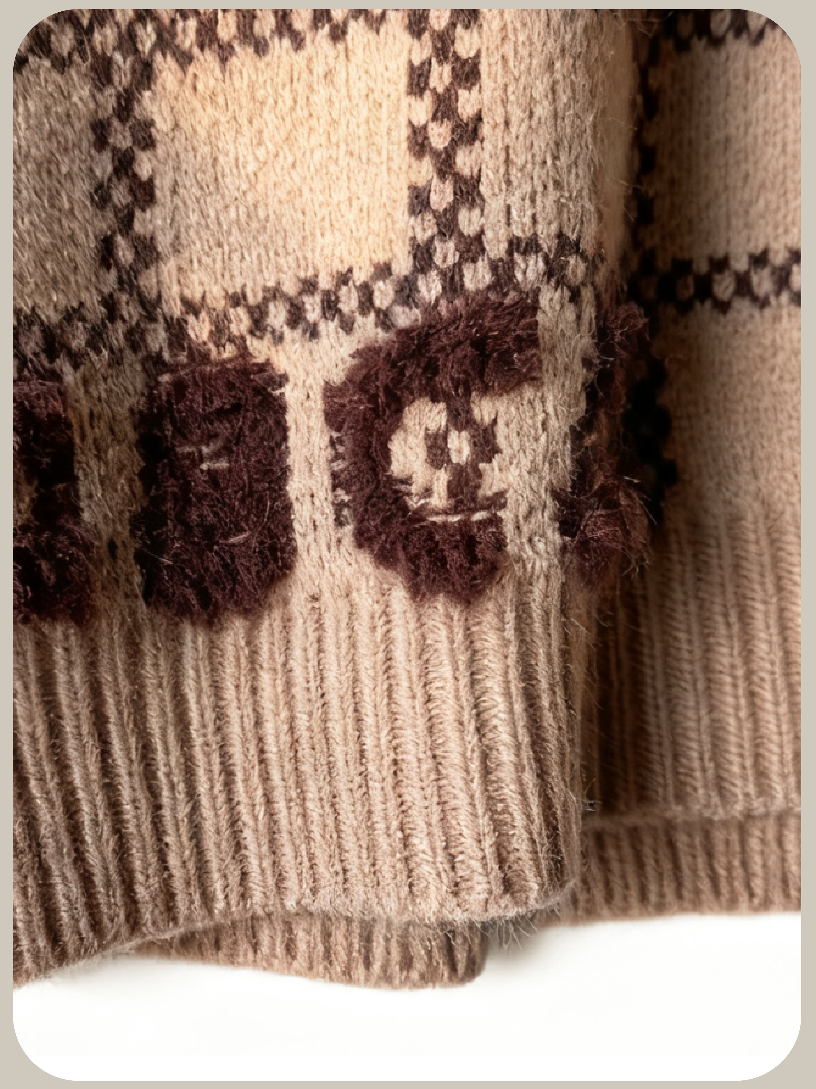 Big Frill Baby Bear Deco Knit/フリルベビーベアデコニット