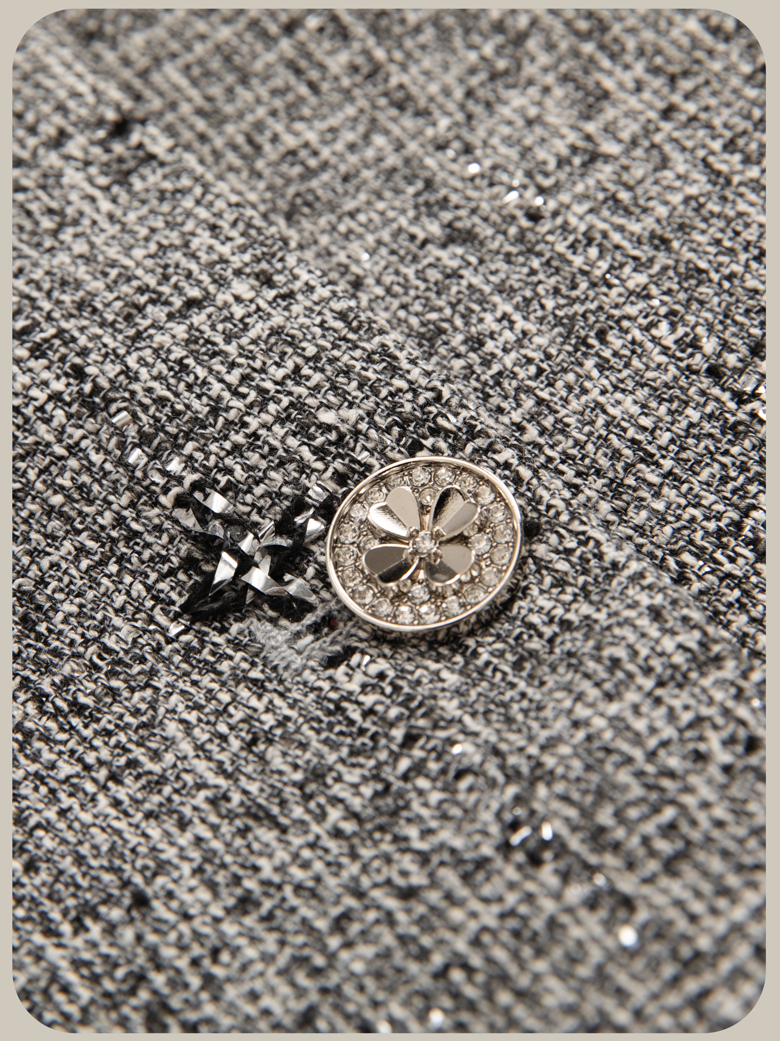Tweed Ribbon Motif Skirt Set Up/ツイードリボンモチーフスカートセットアップ