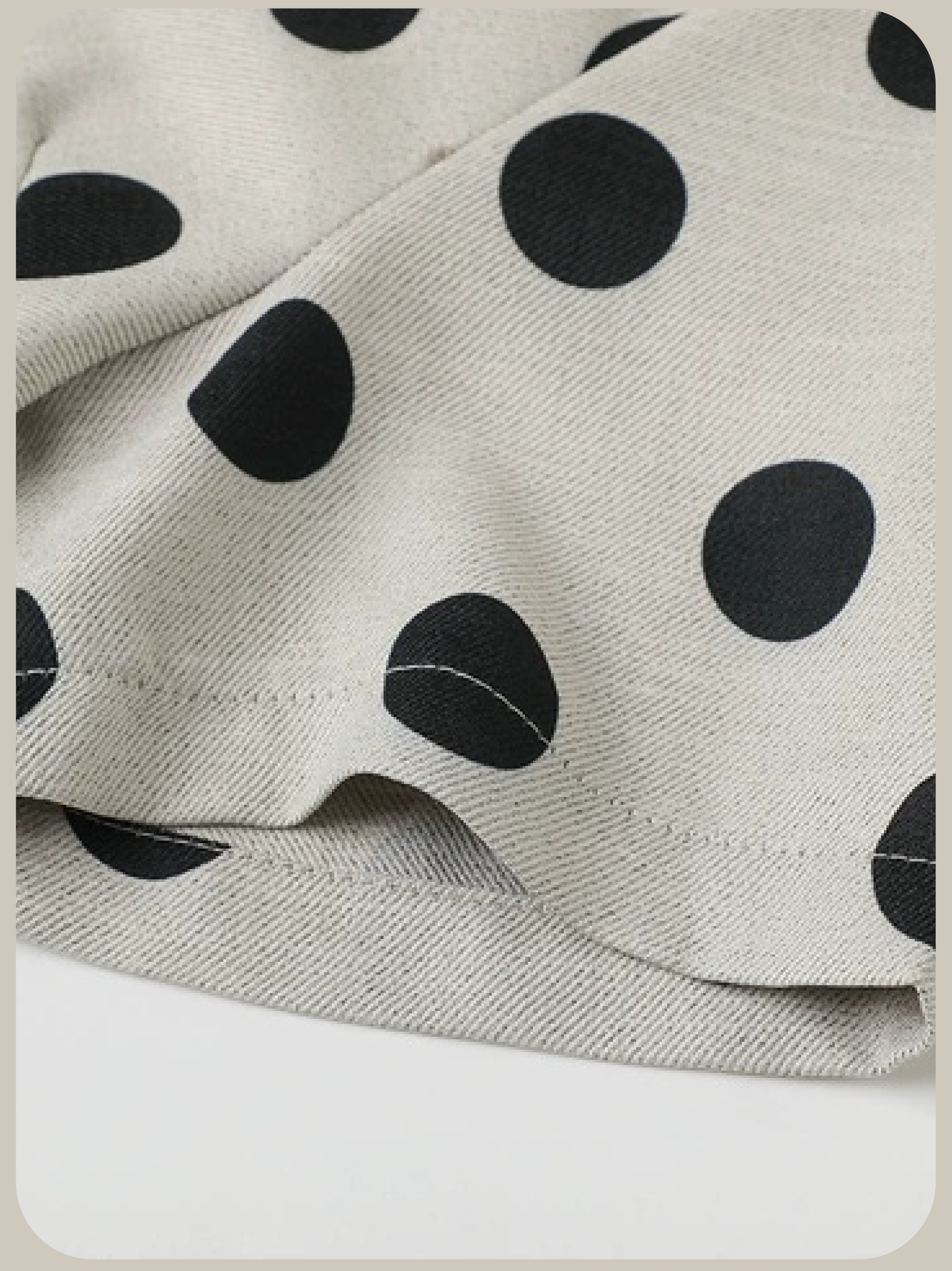 Round Collar Big Dots One Piece/ラウンドカラービッグドット柄ワンピース