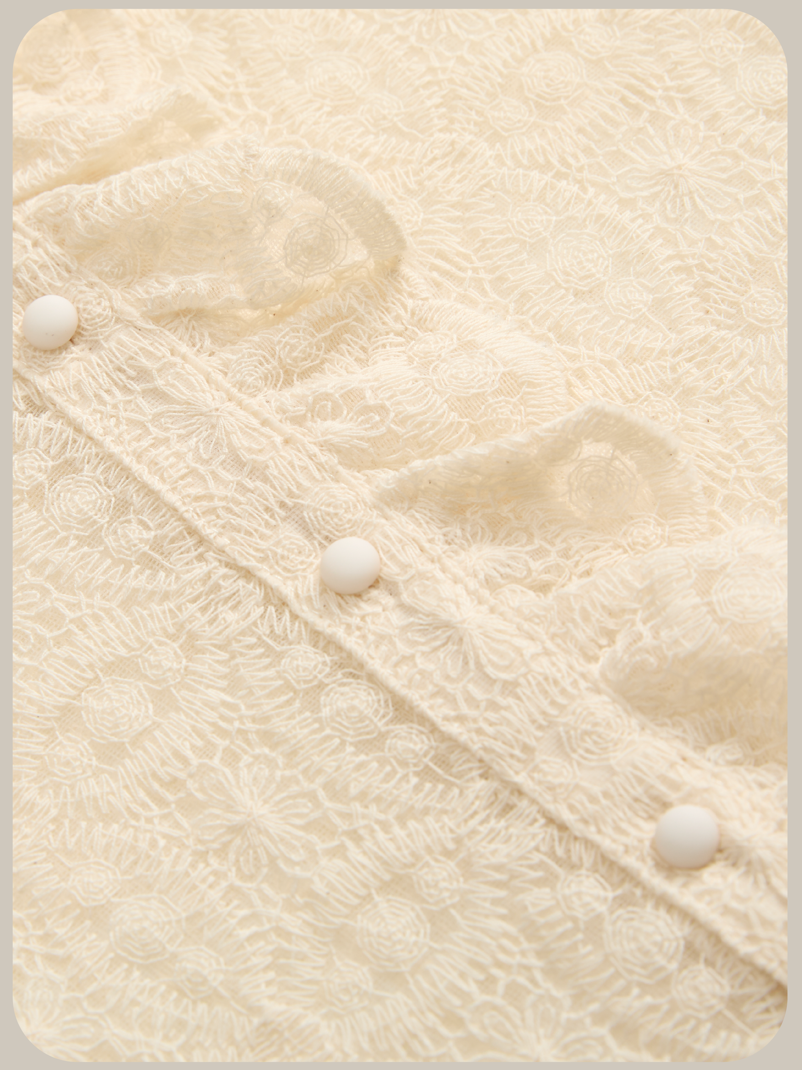 Texture Lace Motif Blouse テクスチャーレースモチーフブラウス