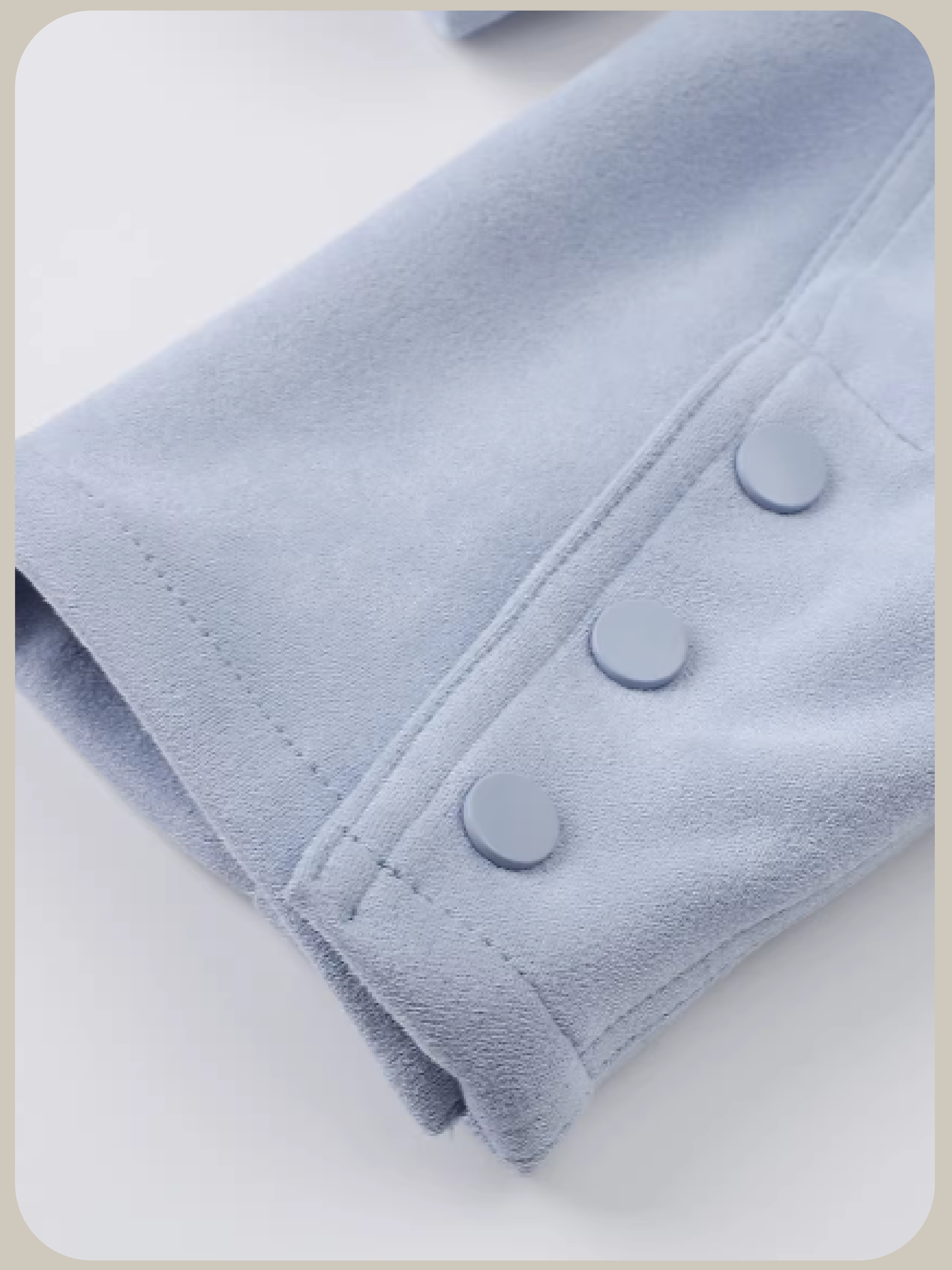 Fog Blue Waisted Jacket/フォグブルーウエストジャケット