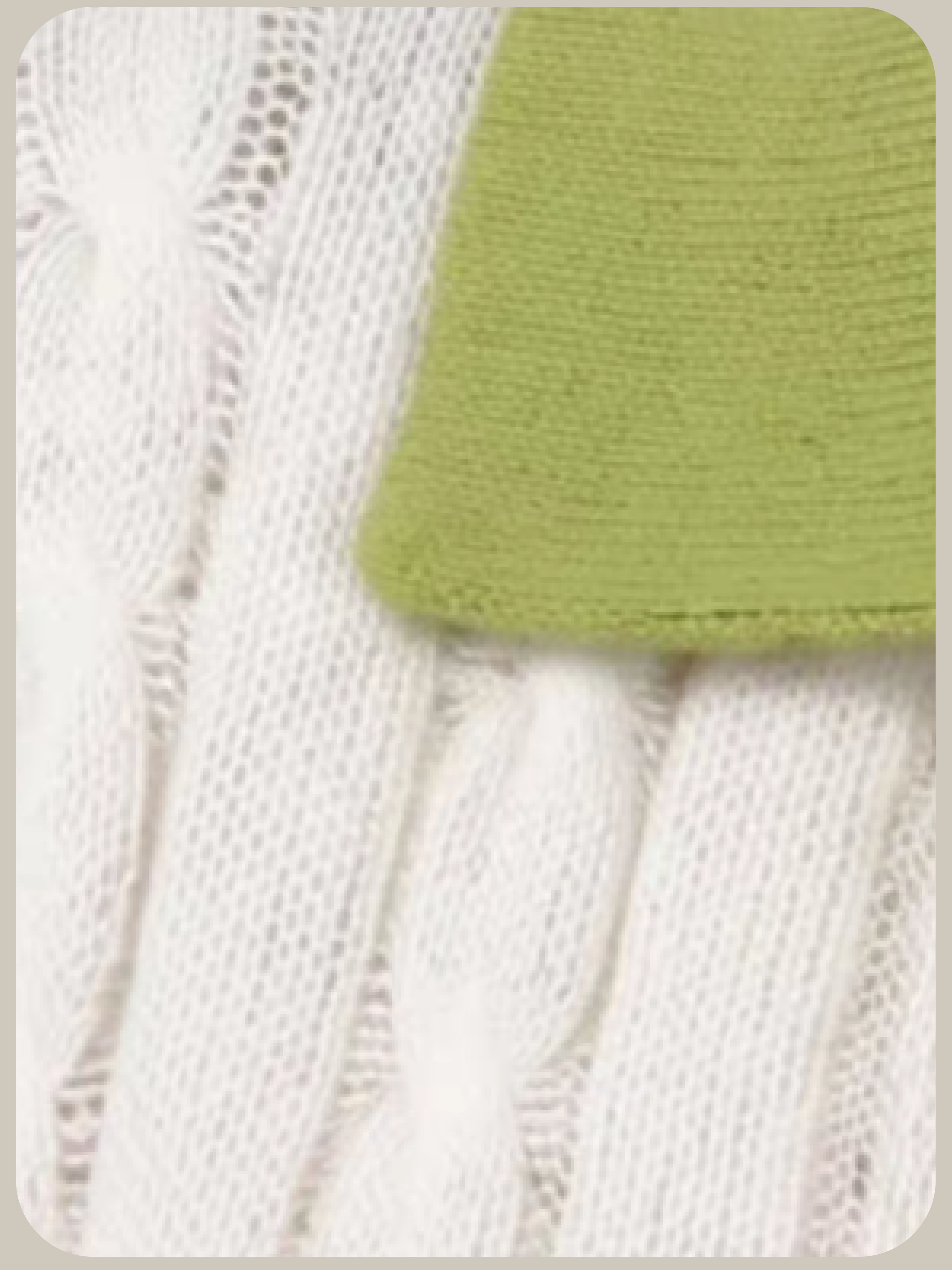 Fresh Green Emboss Polo Knit/フレッシュグリーンエンボスポロニット