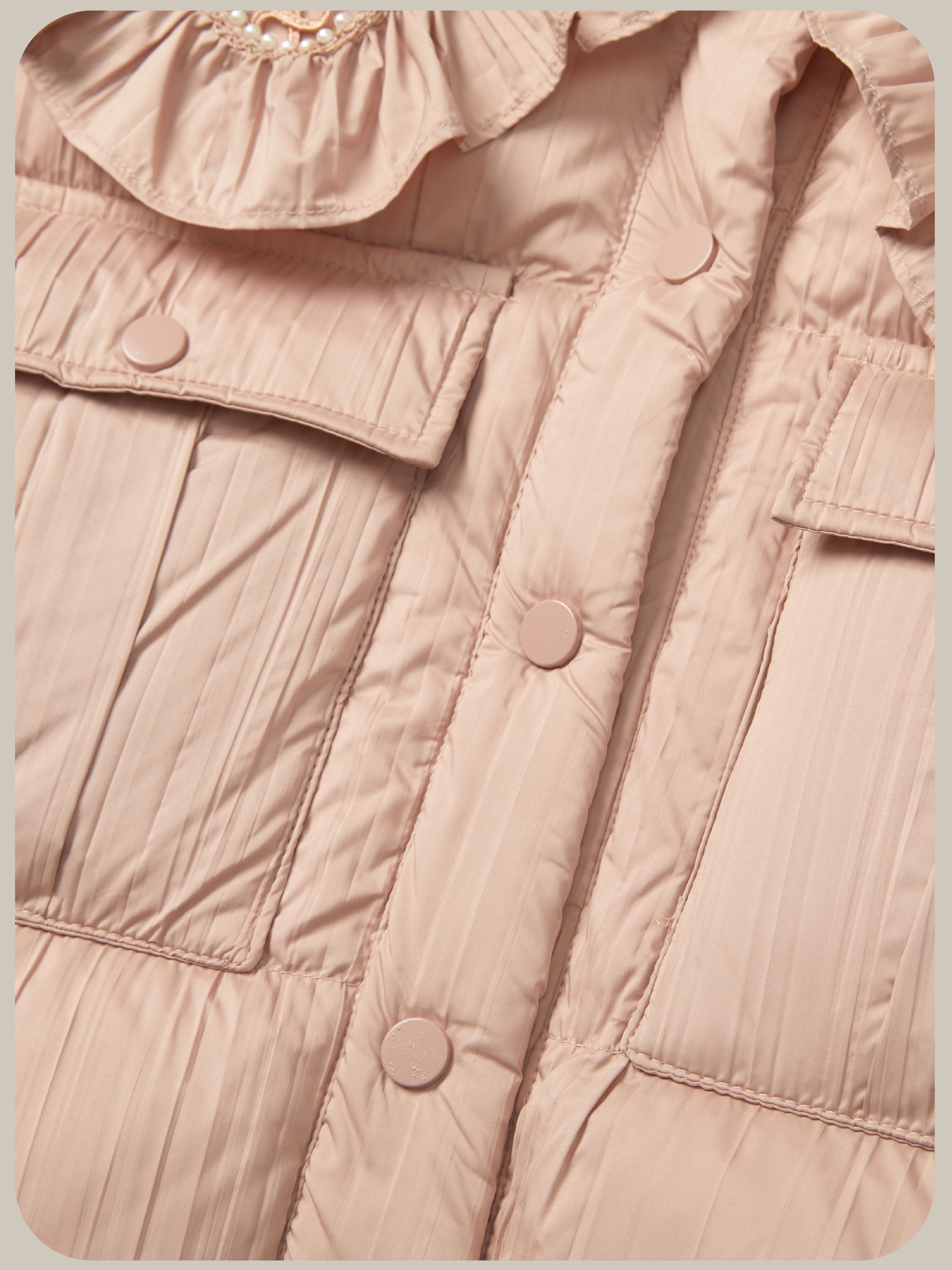 Big Frill Collar Puff Duck Down Coat.ビッグフリルカラーパフダックダウンコート