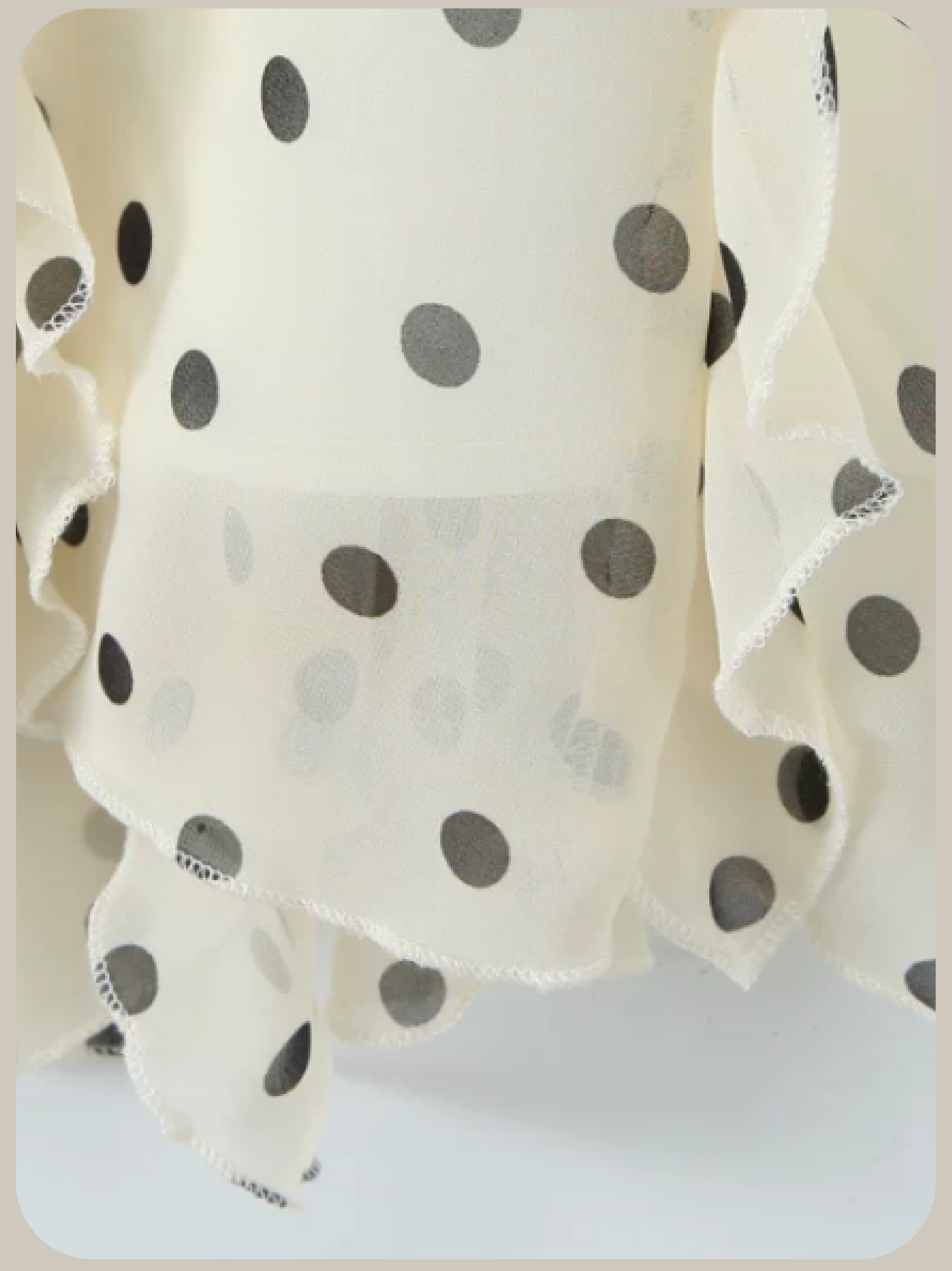 Ruffle Flare Dots Skirt/フリルフレアドットスカート