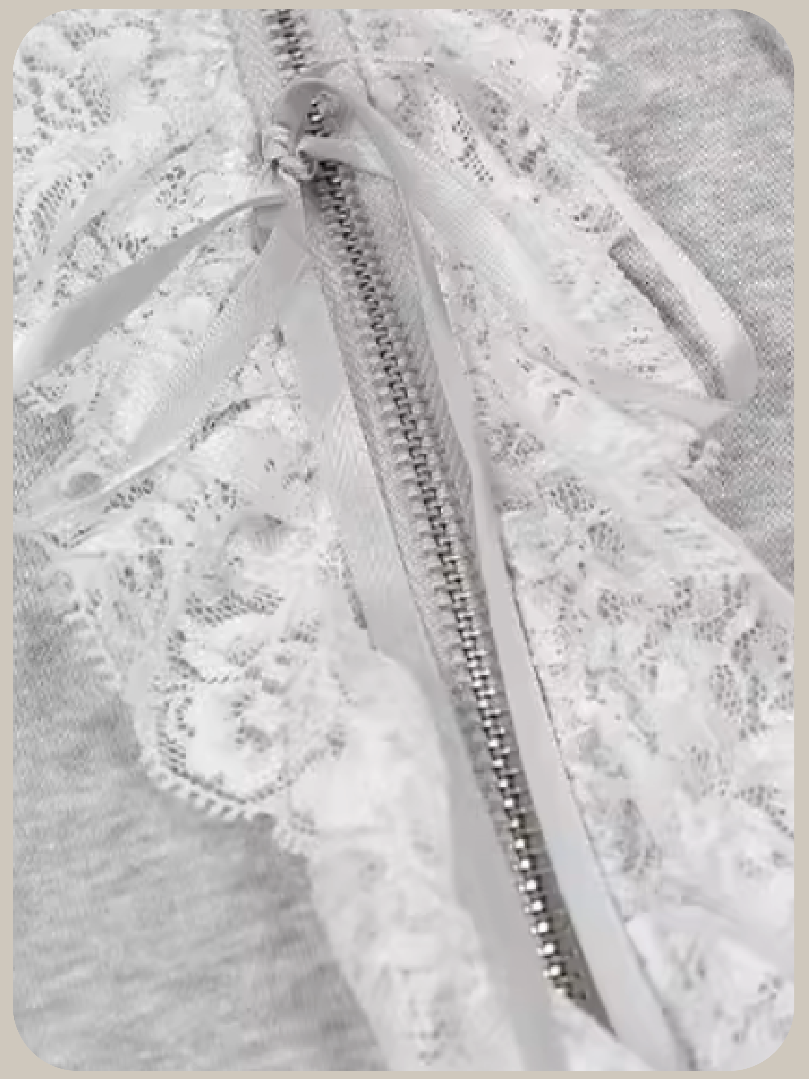 Lace Piping Zip Hoodie/レースパイピングジップパーカー