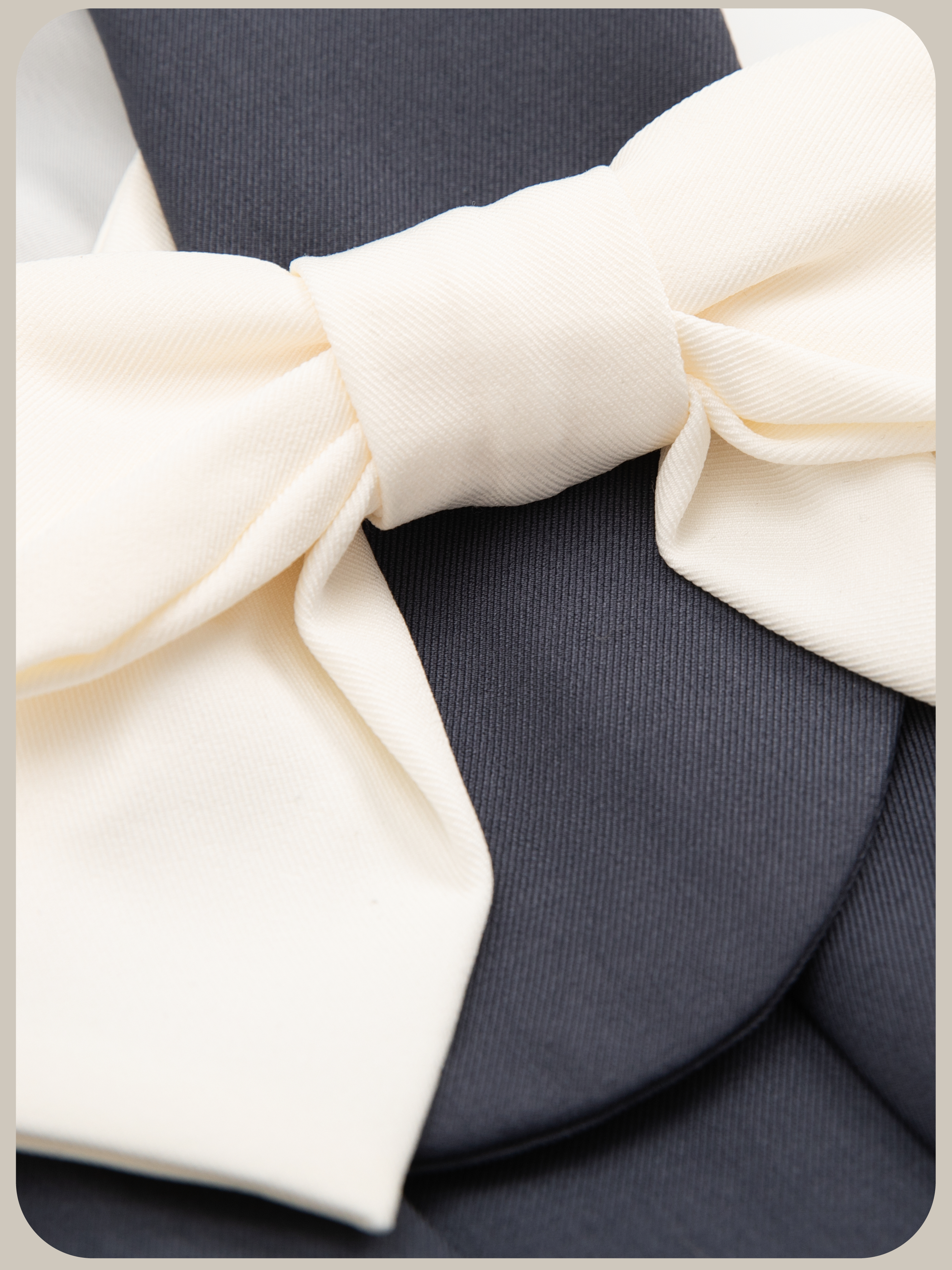 Contrast Bow Square Neck Flare Dress/コントラストリボンスクエアネックフレアドレス