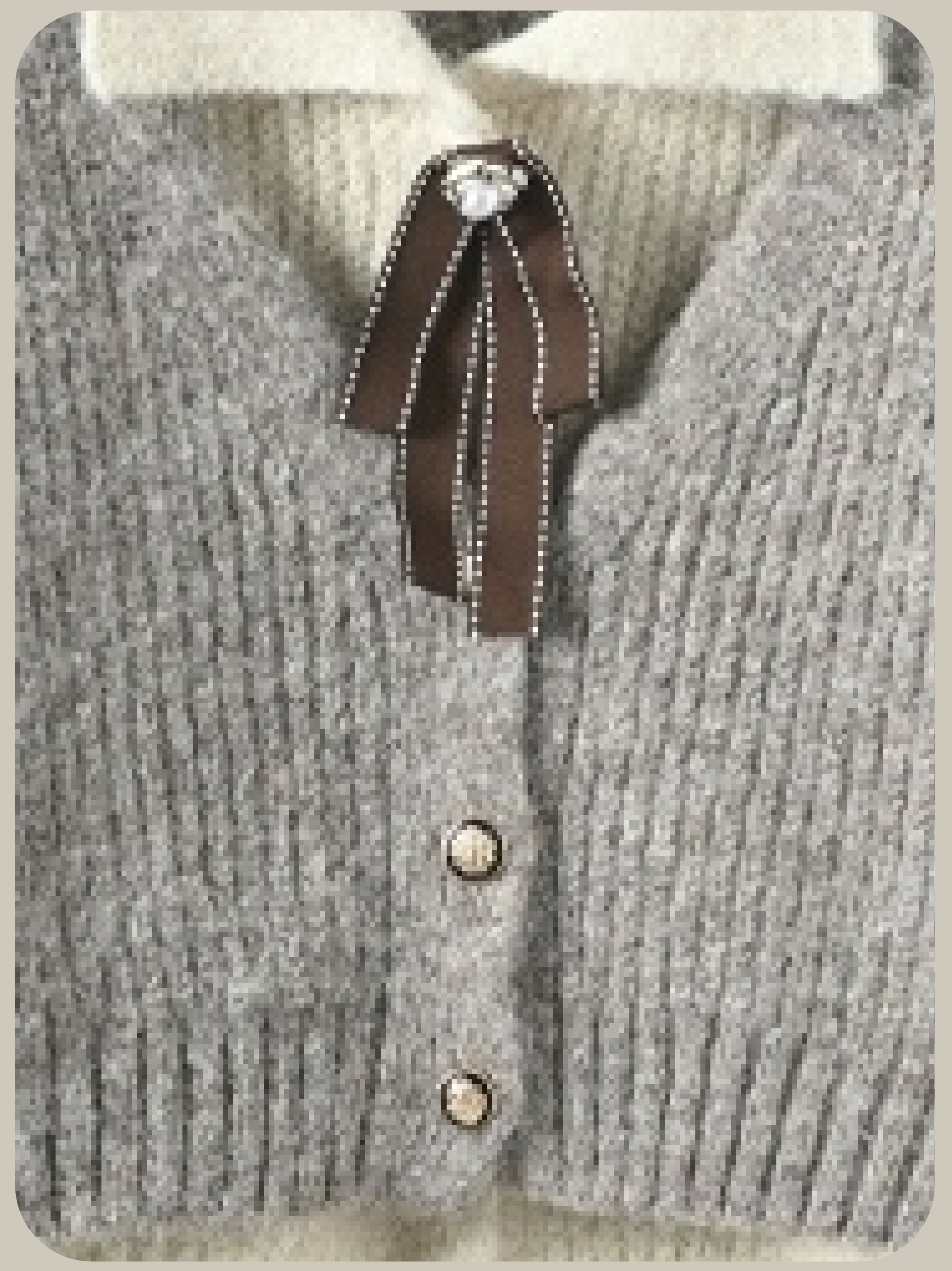 Preppy Fake Two Cardigan Set Up/プレッピーフェイクツーカーディガンセットアップ