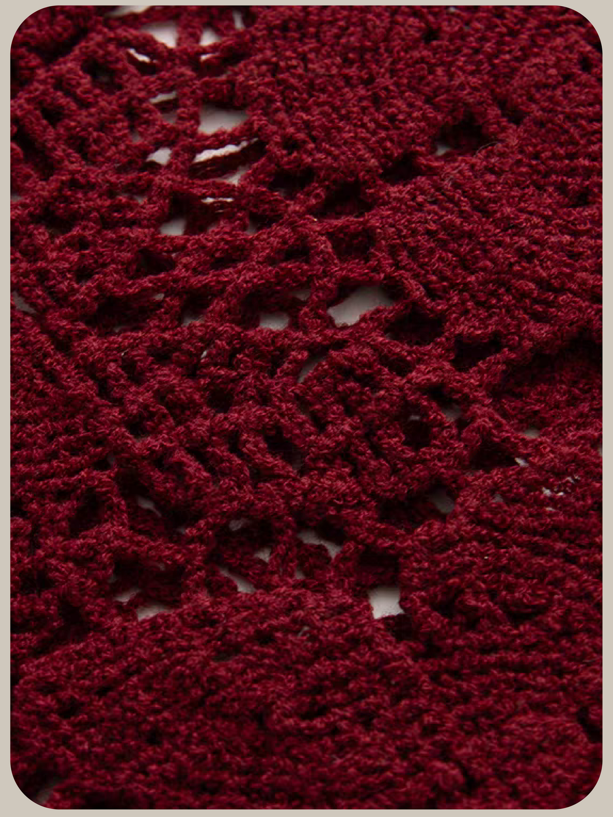 Crochet Fringe Hollow Out Knit/クロシェ編みフリンジ透かしニット