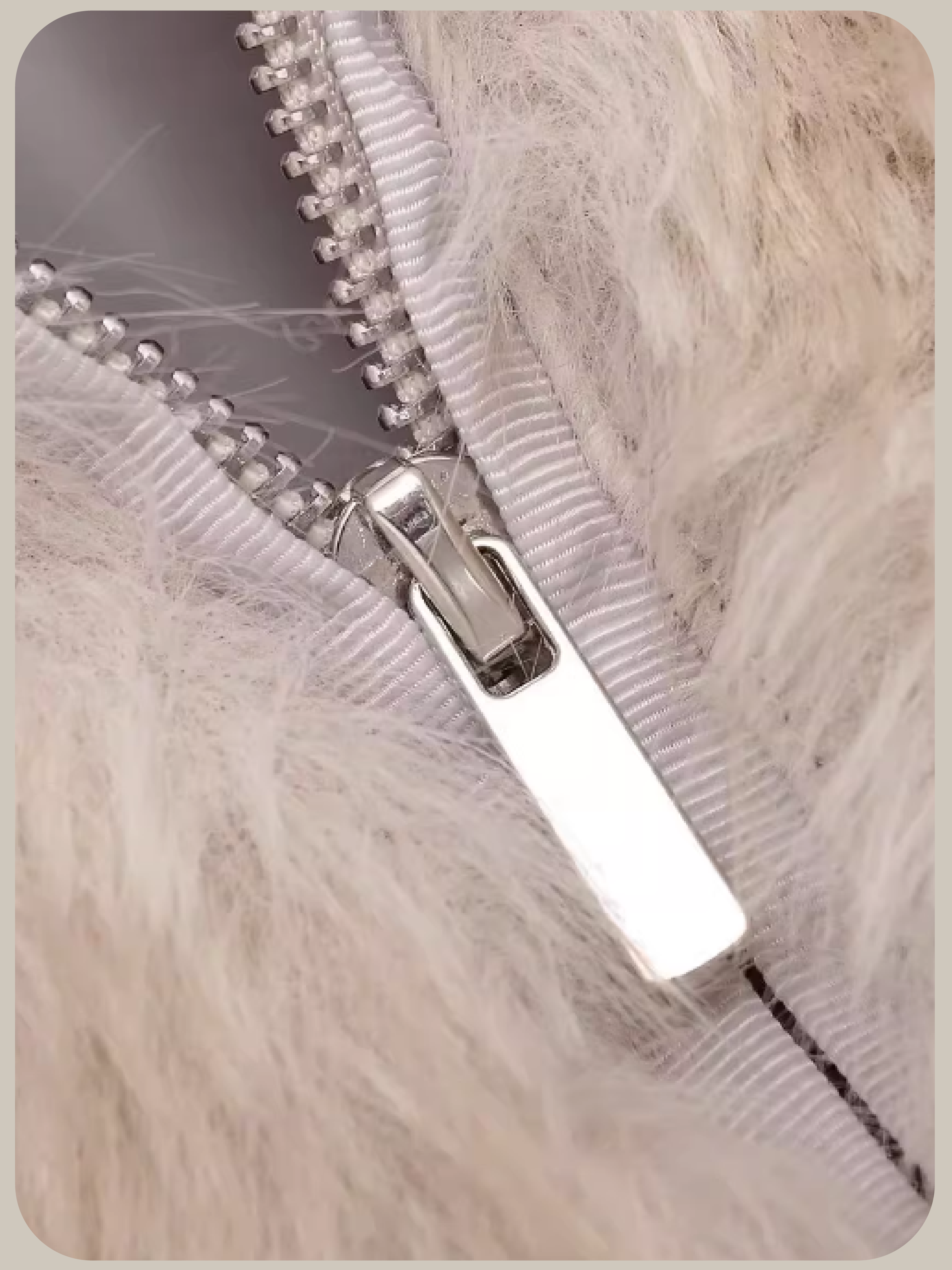 Cozy Faux Fur Zip Jacket/フェイクファージップジャケット