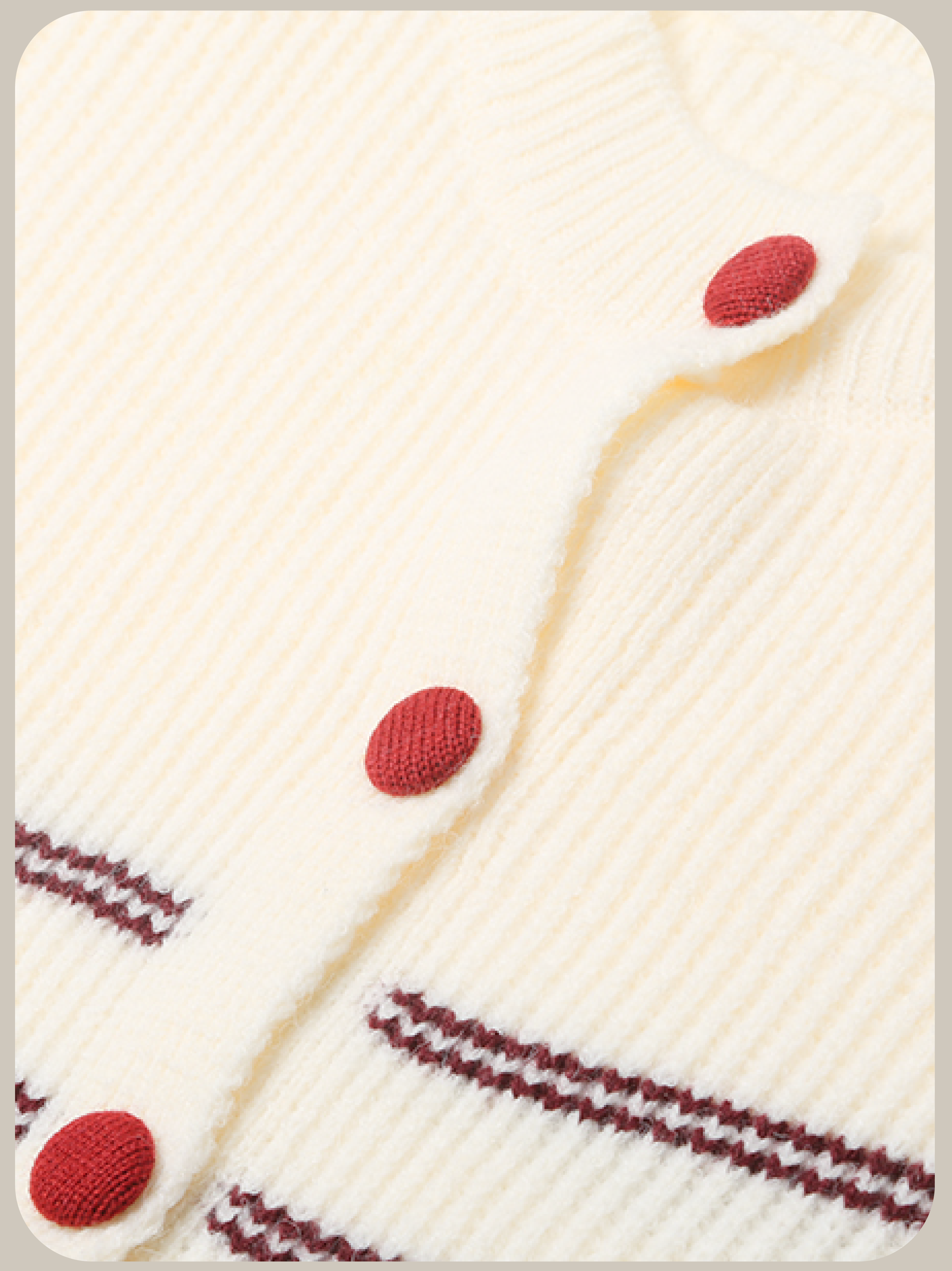 Sweet Moveable Stripe Cardigan ストライプカーディガン