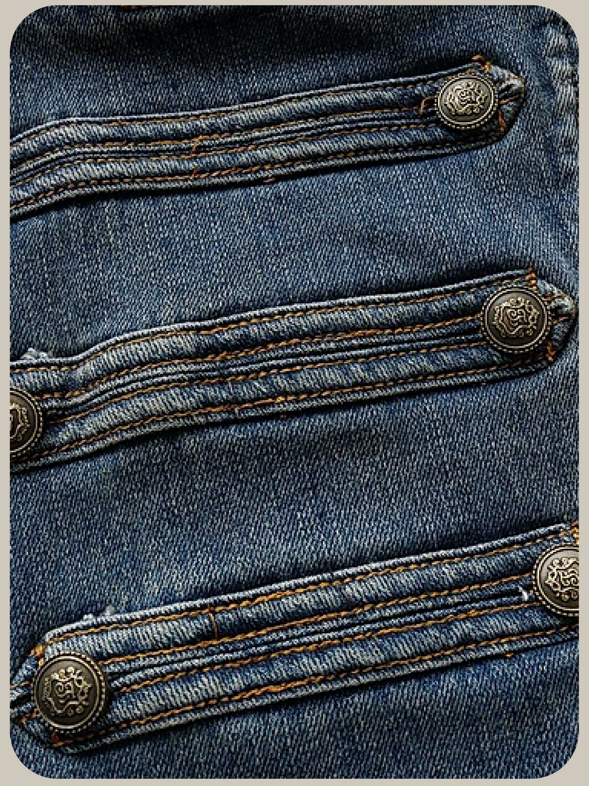 Retro Rivet Denim Jacket/レトロリベットデニムジャケット