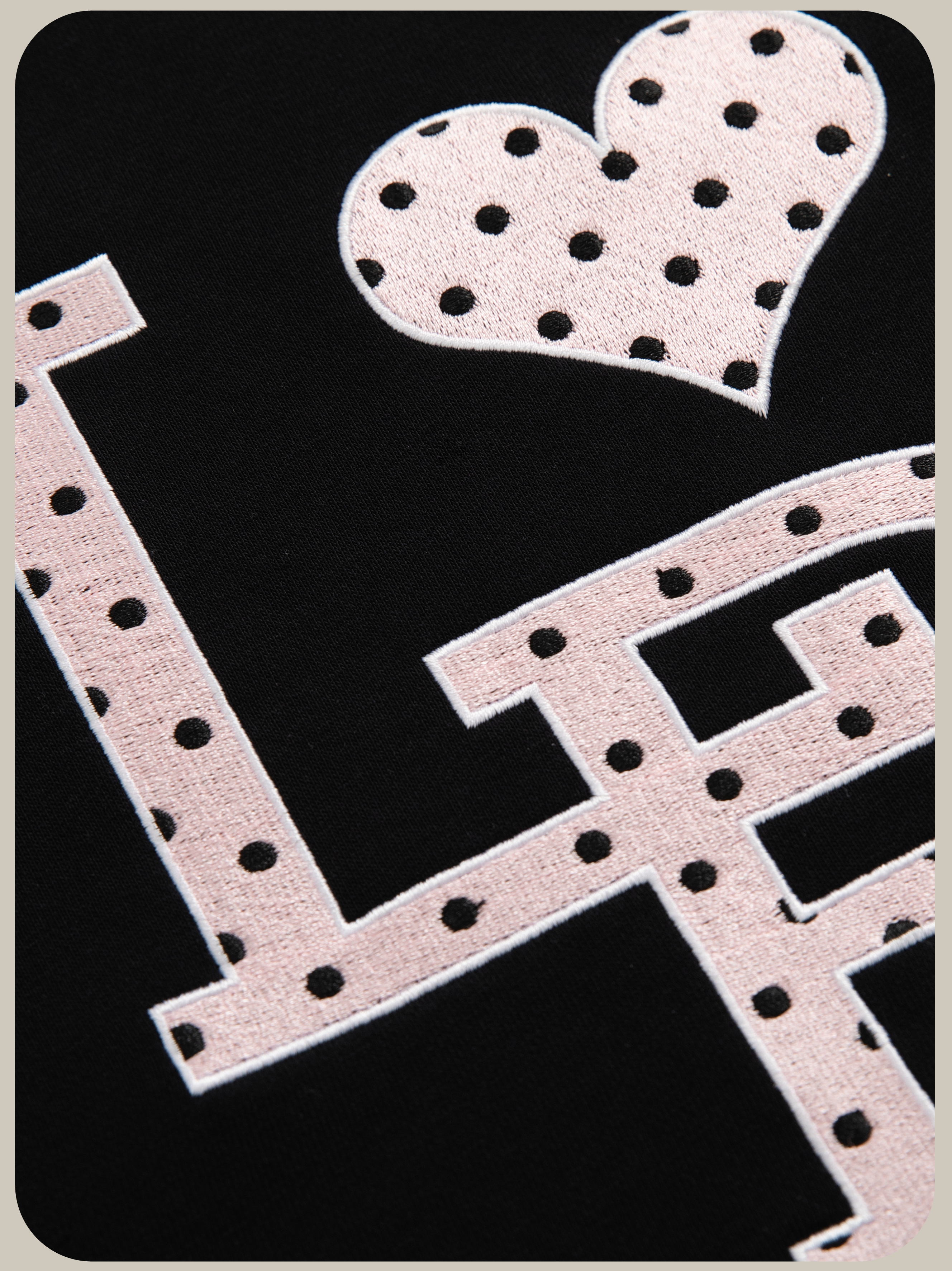 LA POMME petit Embroidery Dot Logo Sweater