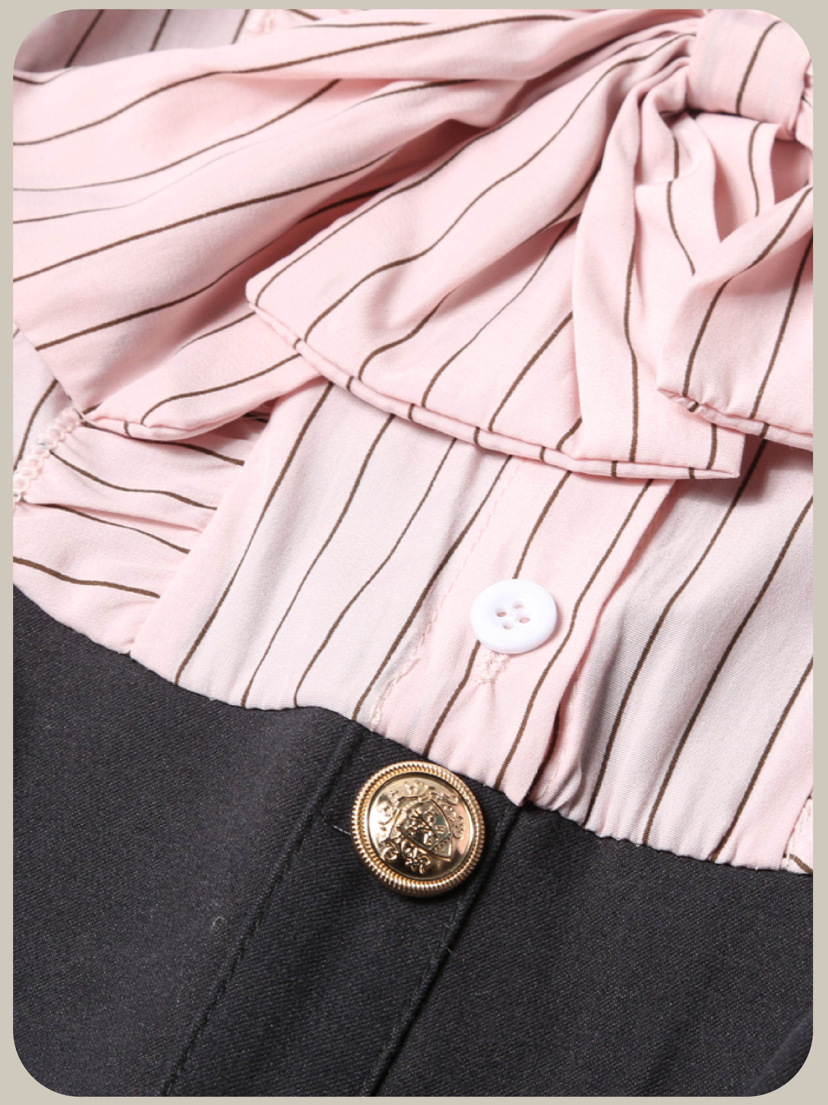 Patchwork Preppy Pleats One Piece/パッチワークプレッピー Patchwork Preppy Pleats One Piece/パッチワークプレッピー