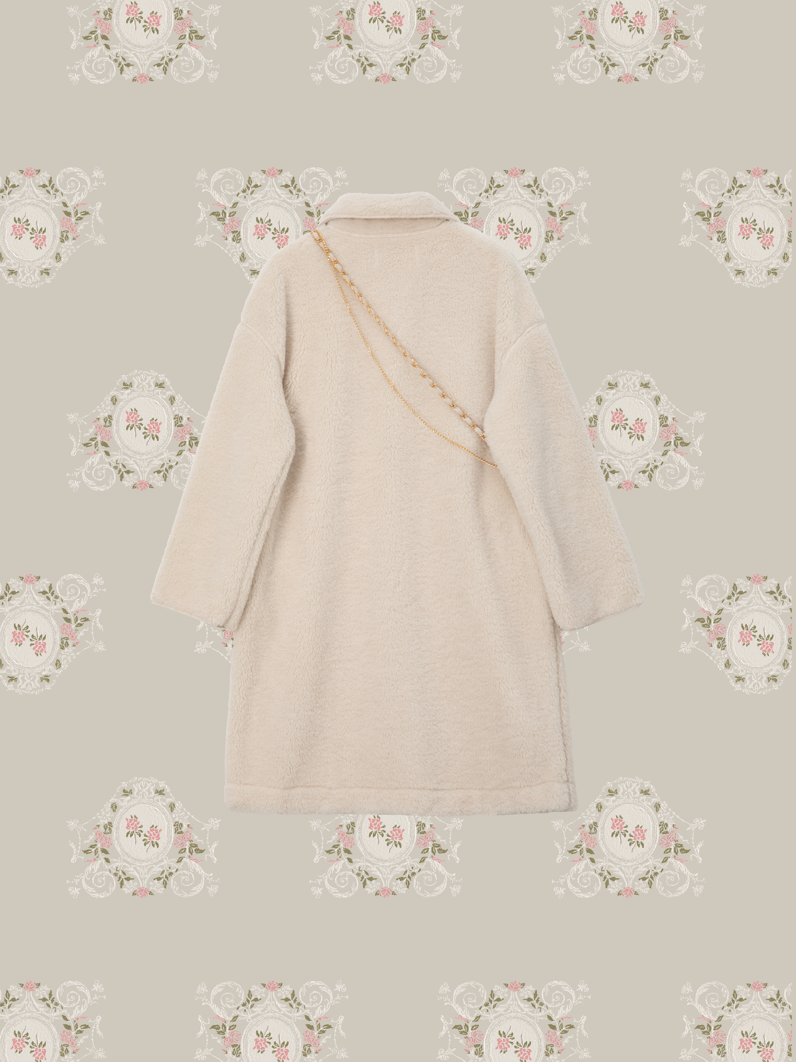 Polar Boa Coat With Mini Bag/ポーラーボアコート ミニバッグ付き