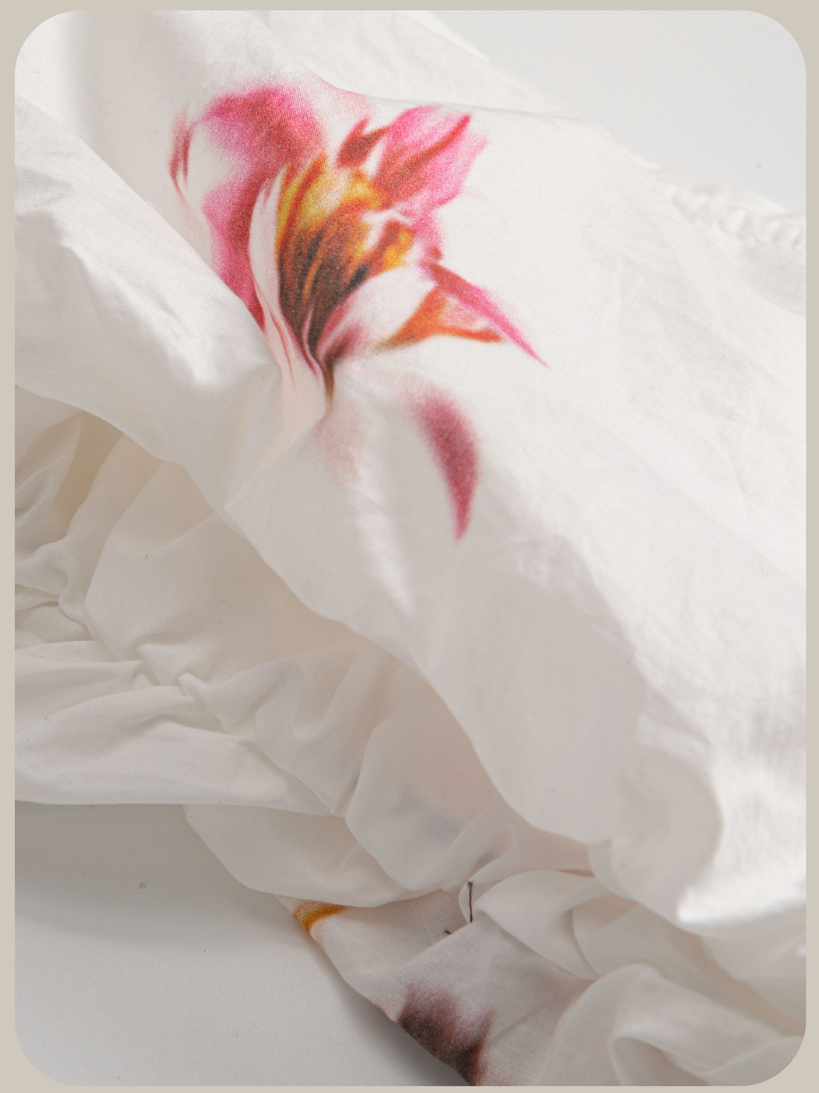 V-neck Garden Print One Piece/Vネックガーデンプリントワンピース