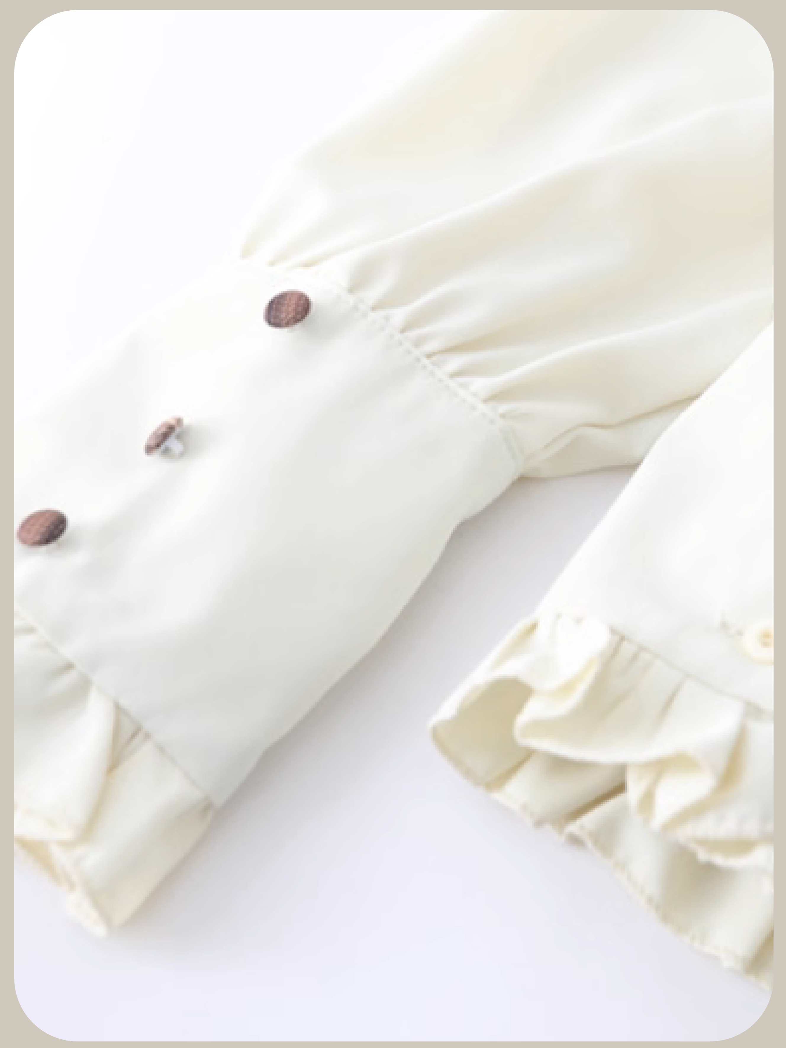 Fake Two Brown Check Frill Onepiece/フェイクツーブラウンチェックフリルワンピース