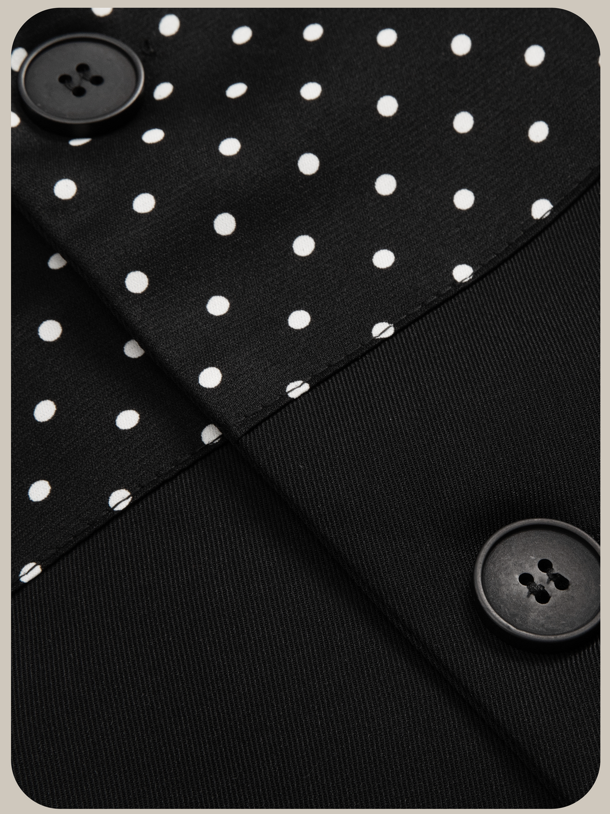 Elegant Contrast Dot Panel Jacket/エレガントコントラストドットパネルジャケット