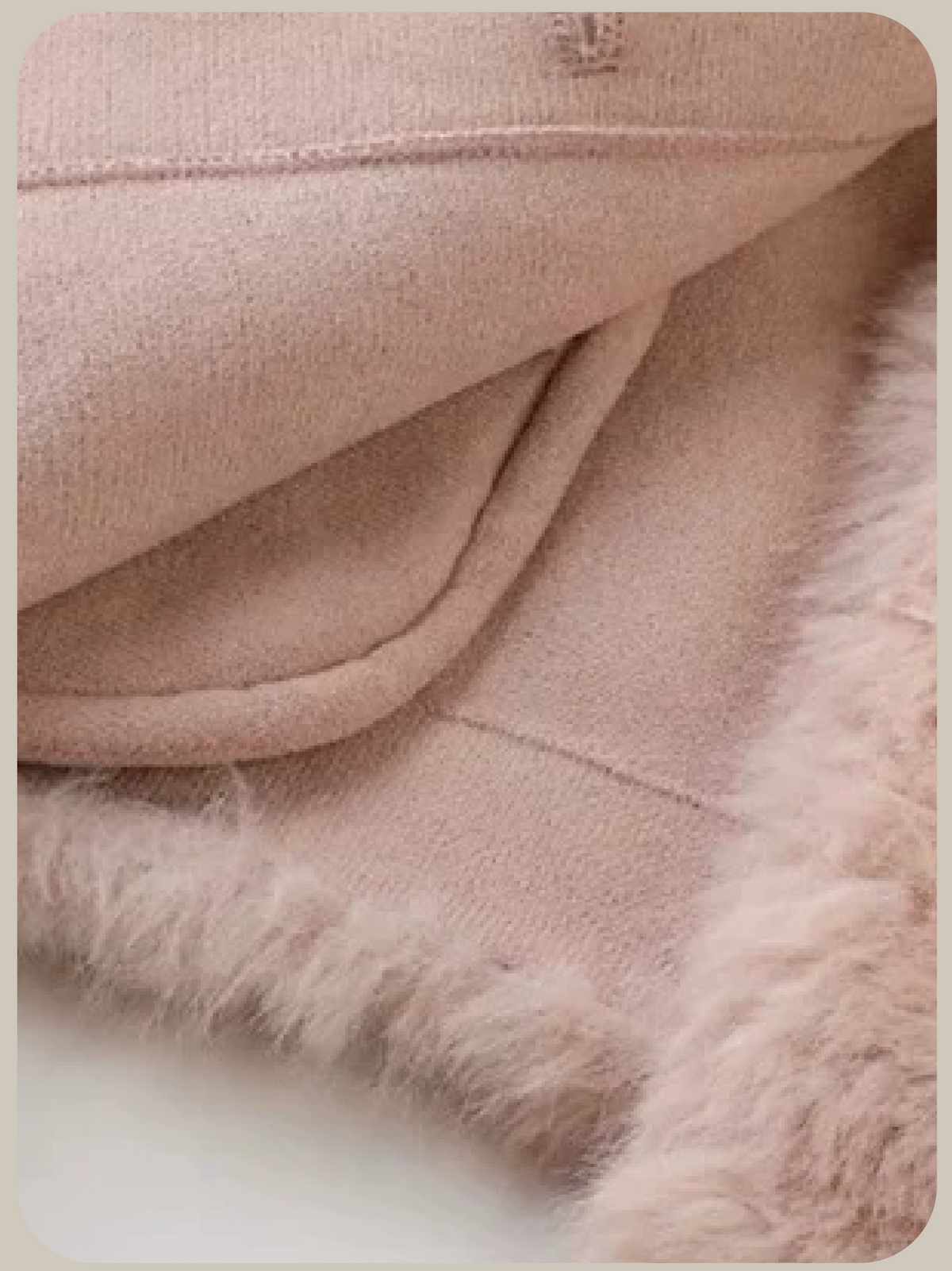 Cozy Pastel Color Faux Fur Coat/パステルカラーフェイクファーコート