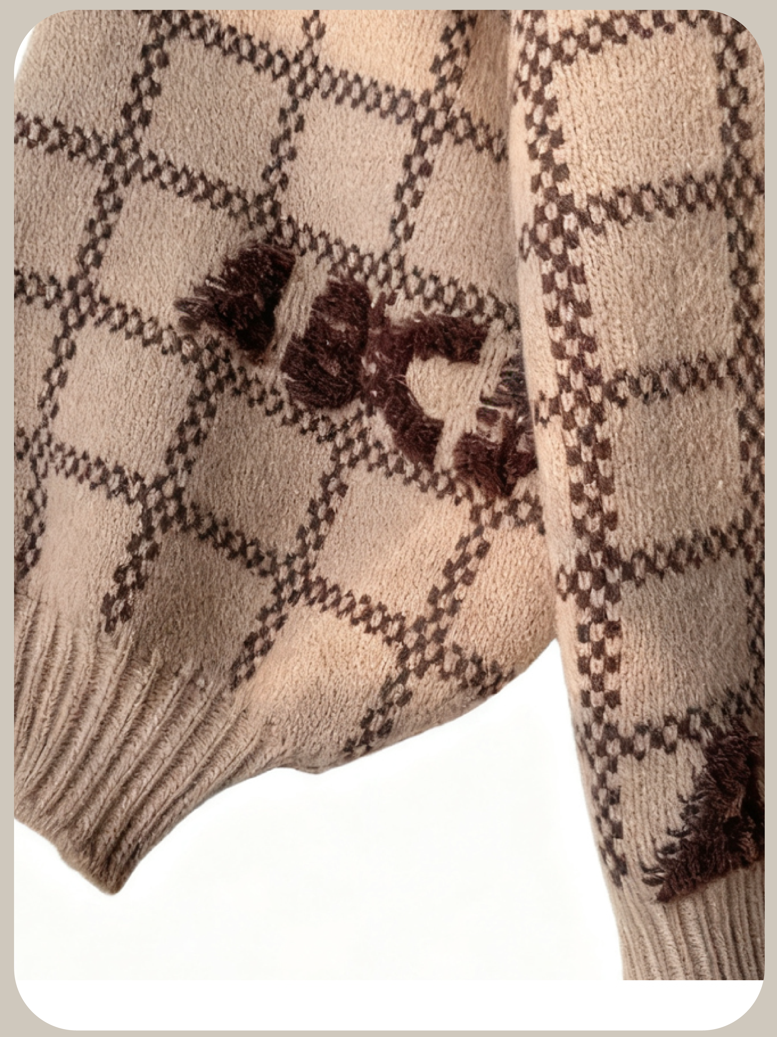 Big Frill Baby Bear Deco Knit/フリルベビーベアデコニット