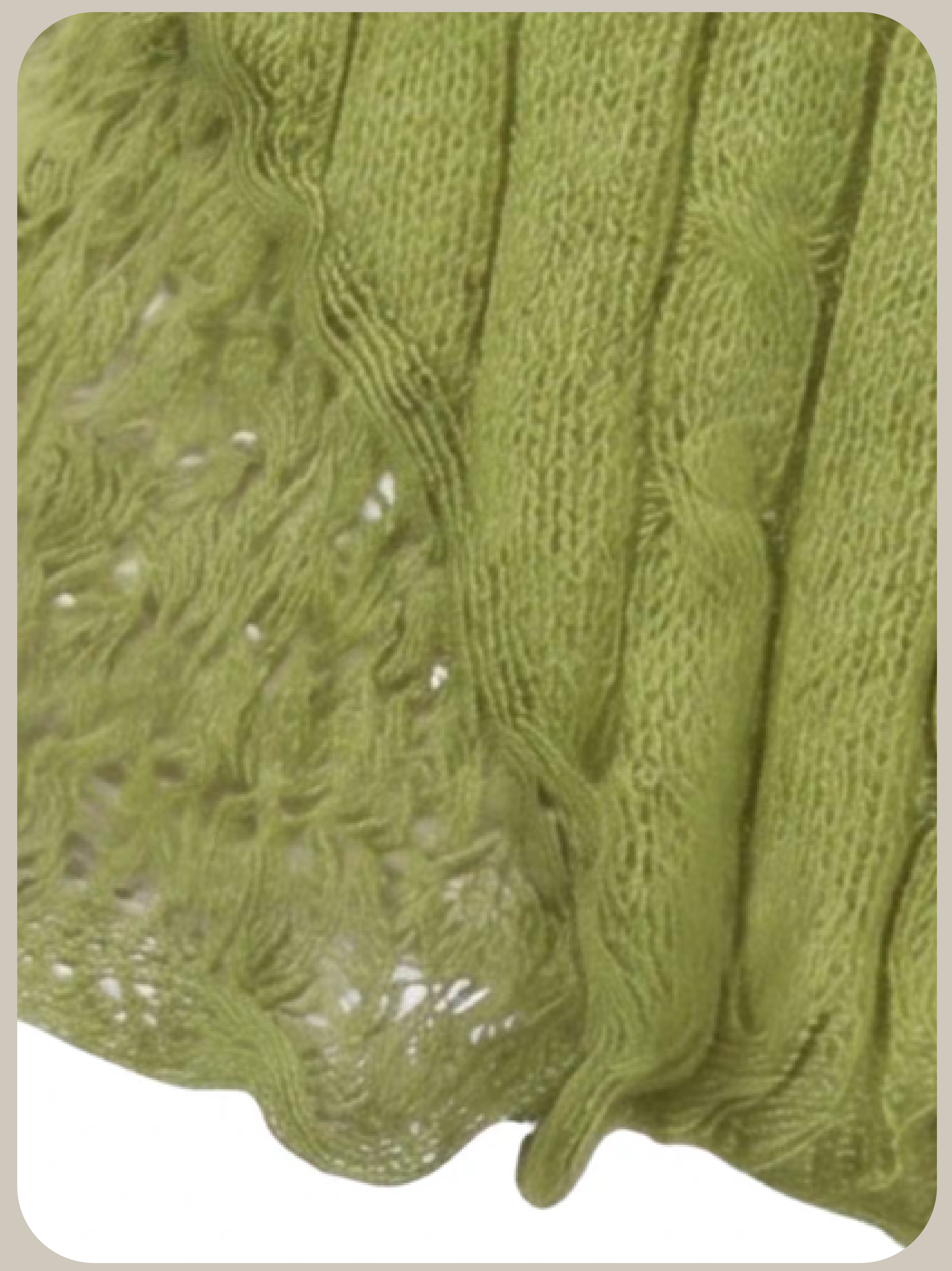 Fresh Green Emboss Polo Knit/フレッシュグリーンエンボスポロニット