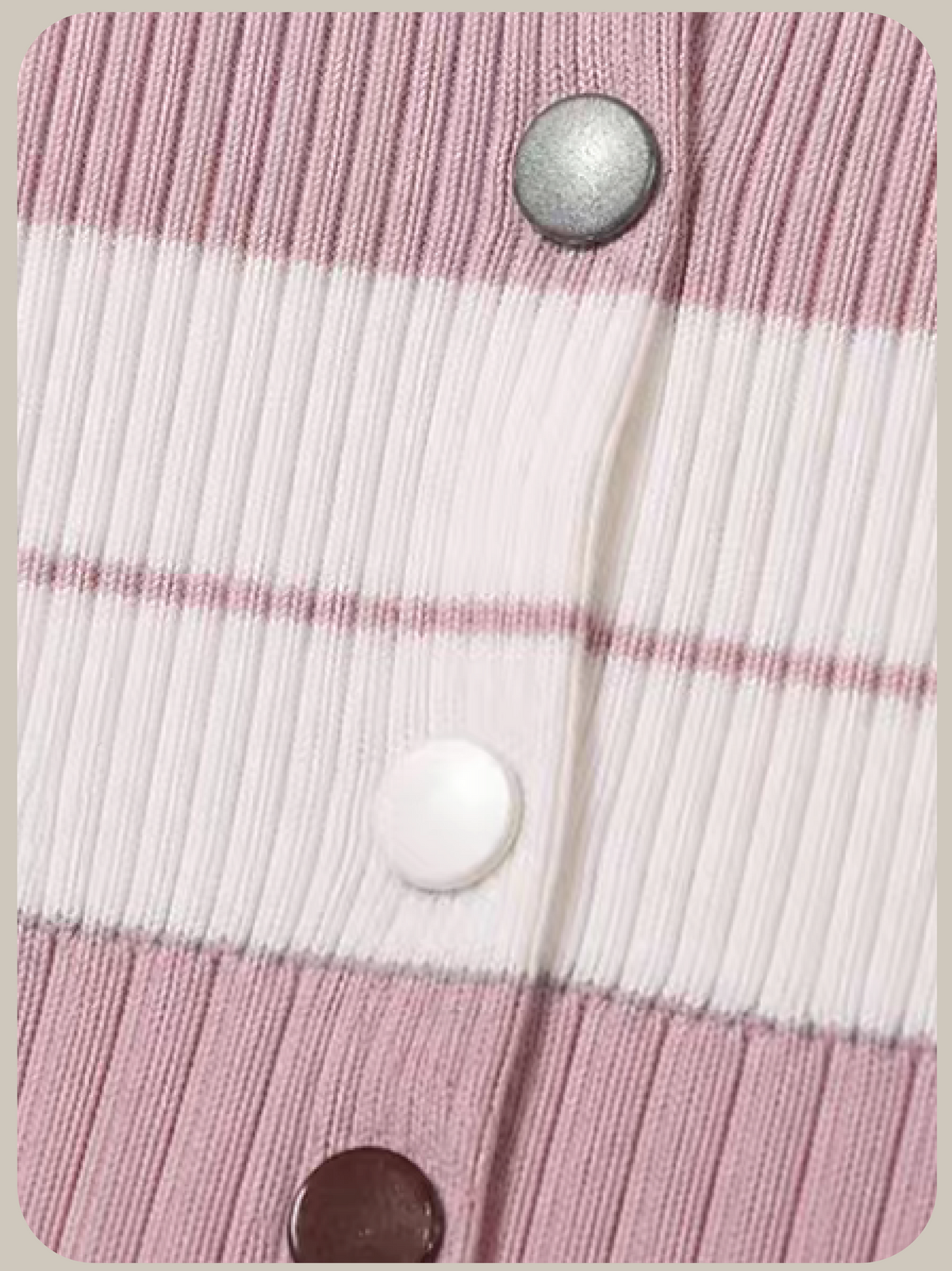 Polo Colored Stripe Cardigan/ポロカラーストライプカーディガン